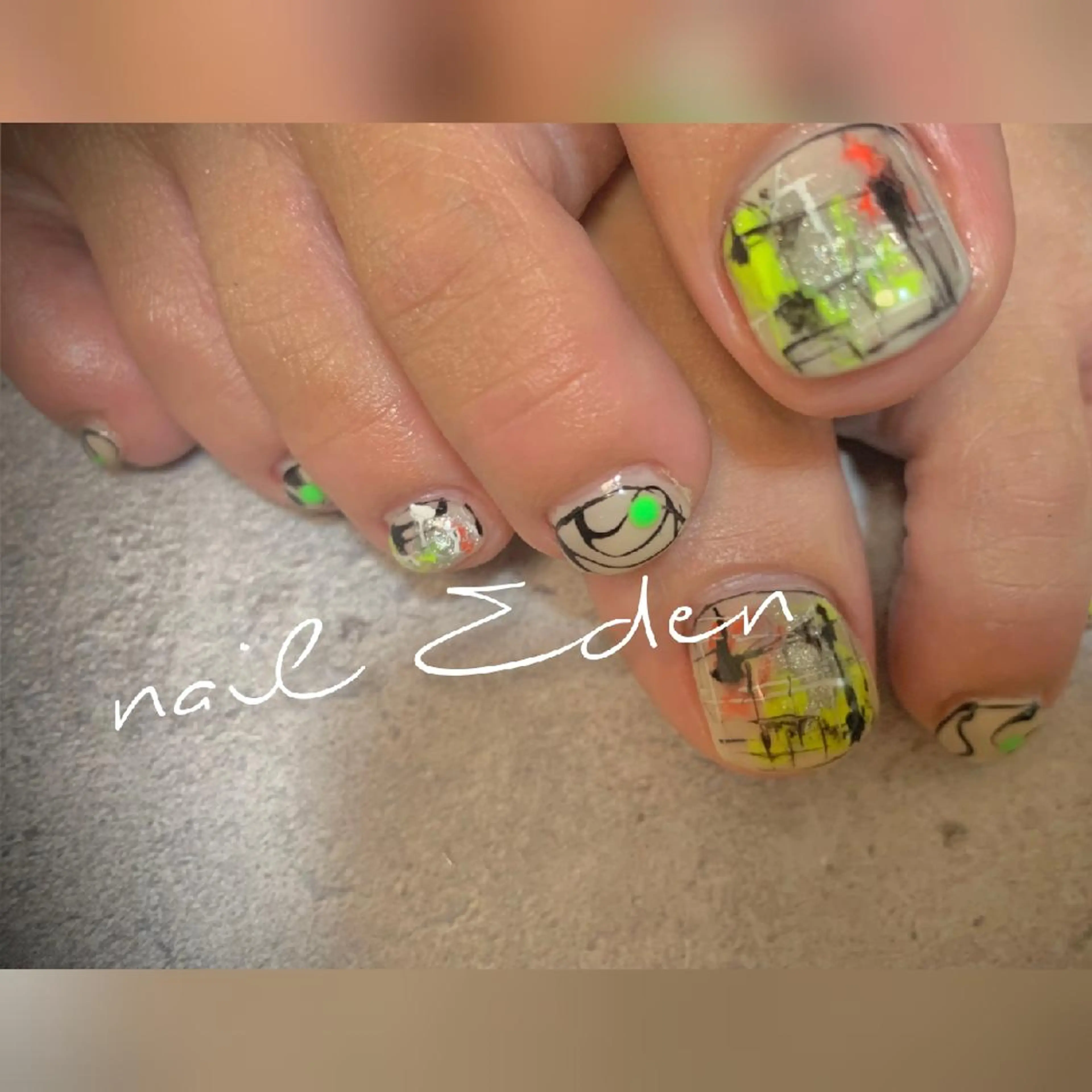 ネイル アートネイル フットネイル フットネイル Eden　private nail saron所属・Eden ♾️のネイルデザイン