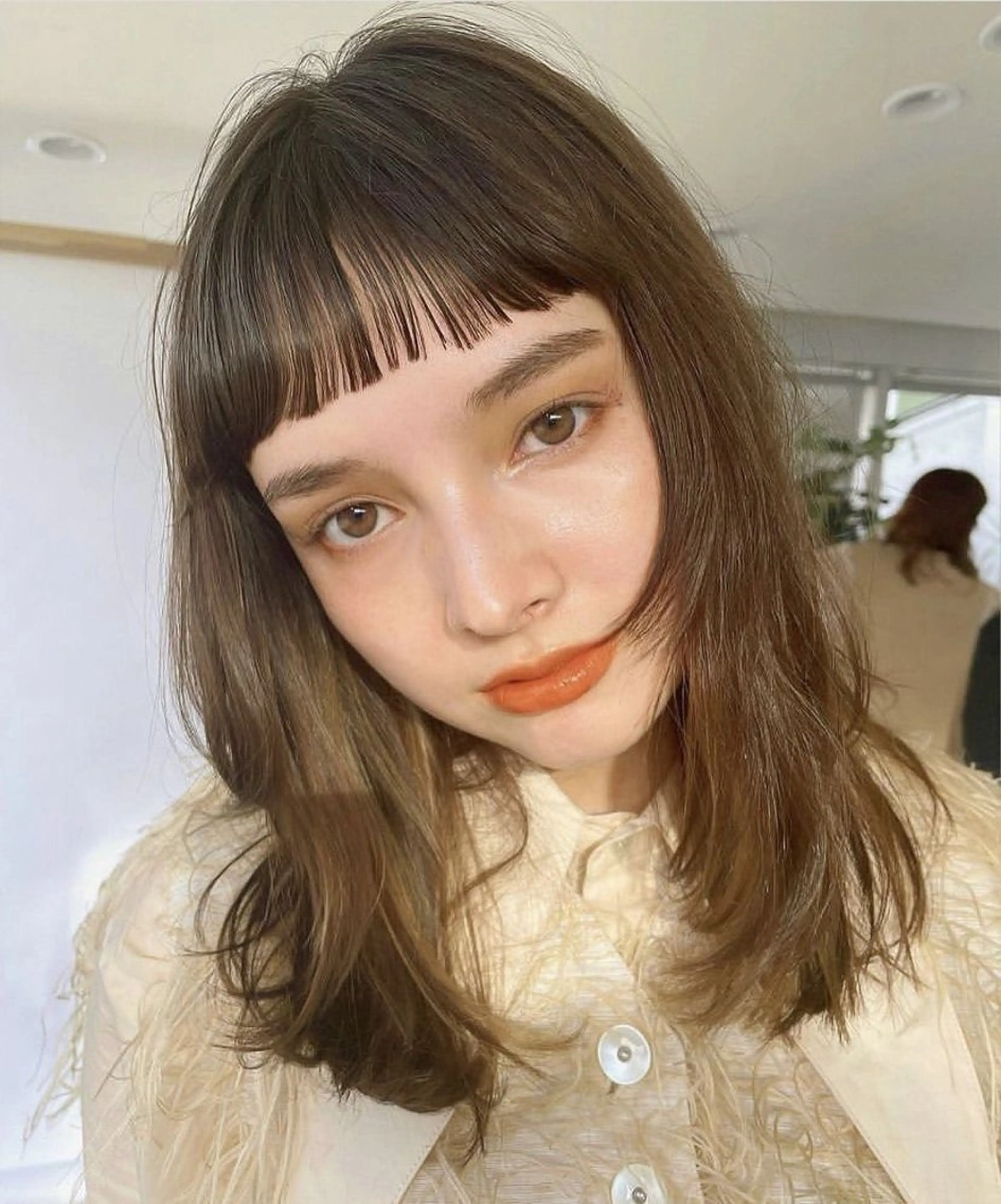 ミディアム オン眉 似合わせcut ◎ 倉橋実咲のヘアスタイル