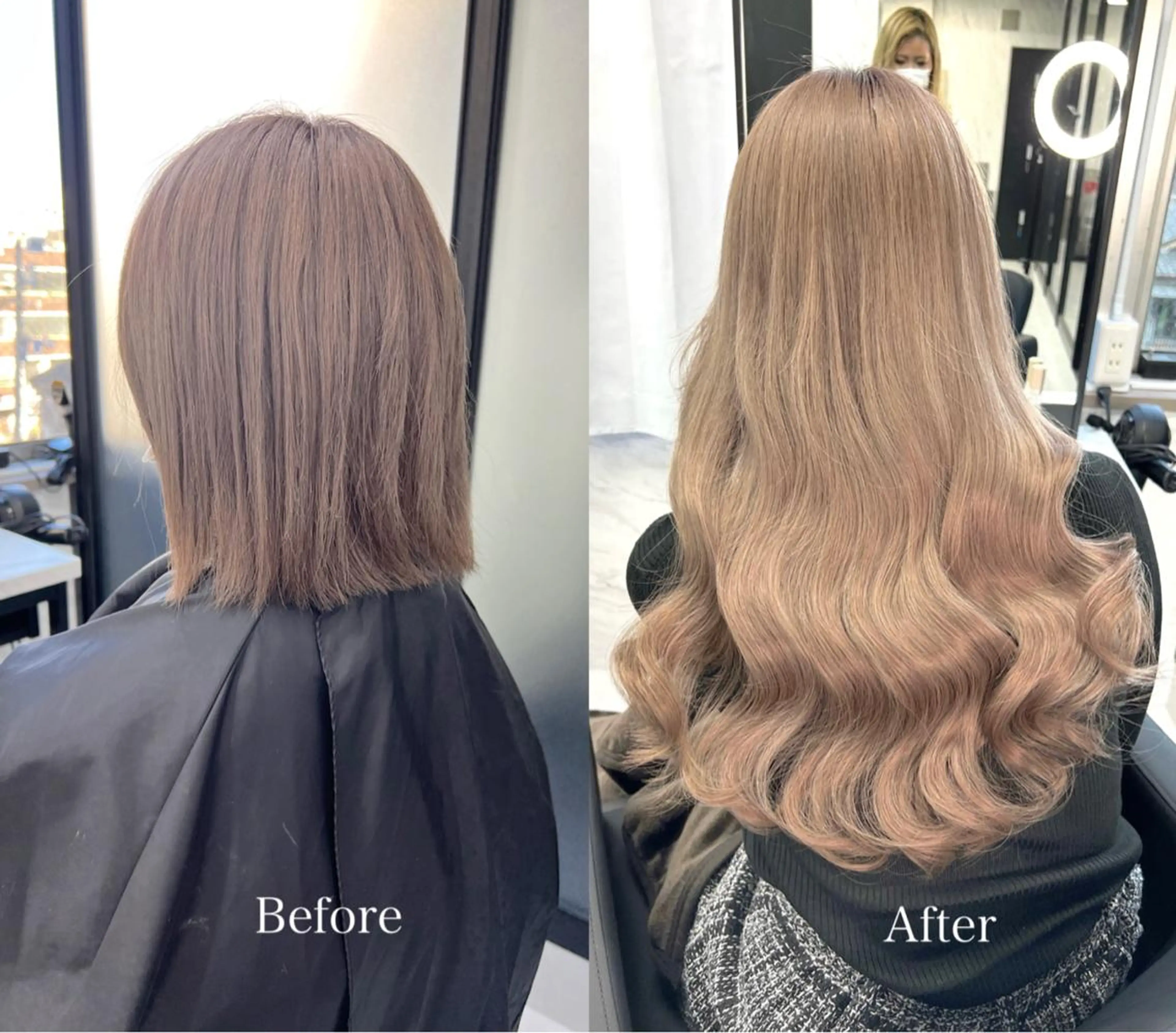 ロング カラー シールエクステ ハイトーンカラー エクステ ヘアカラー エクステ シールエクステ特化 ハイトーン、NANAのヘアスタイル