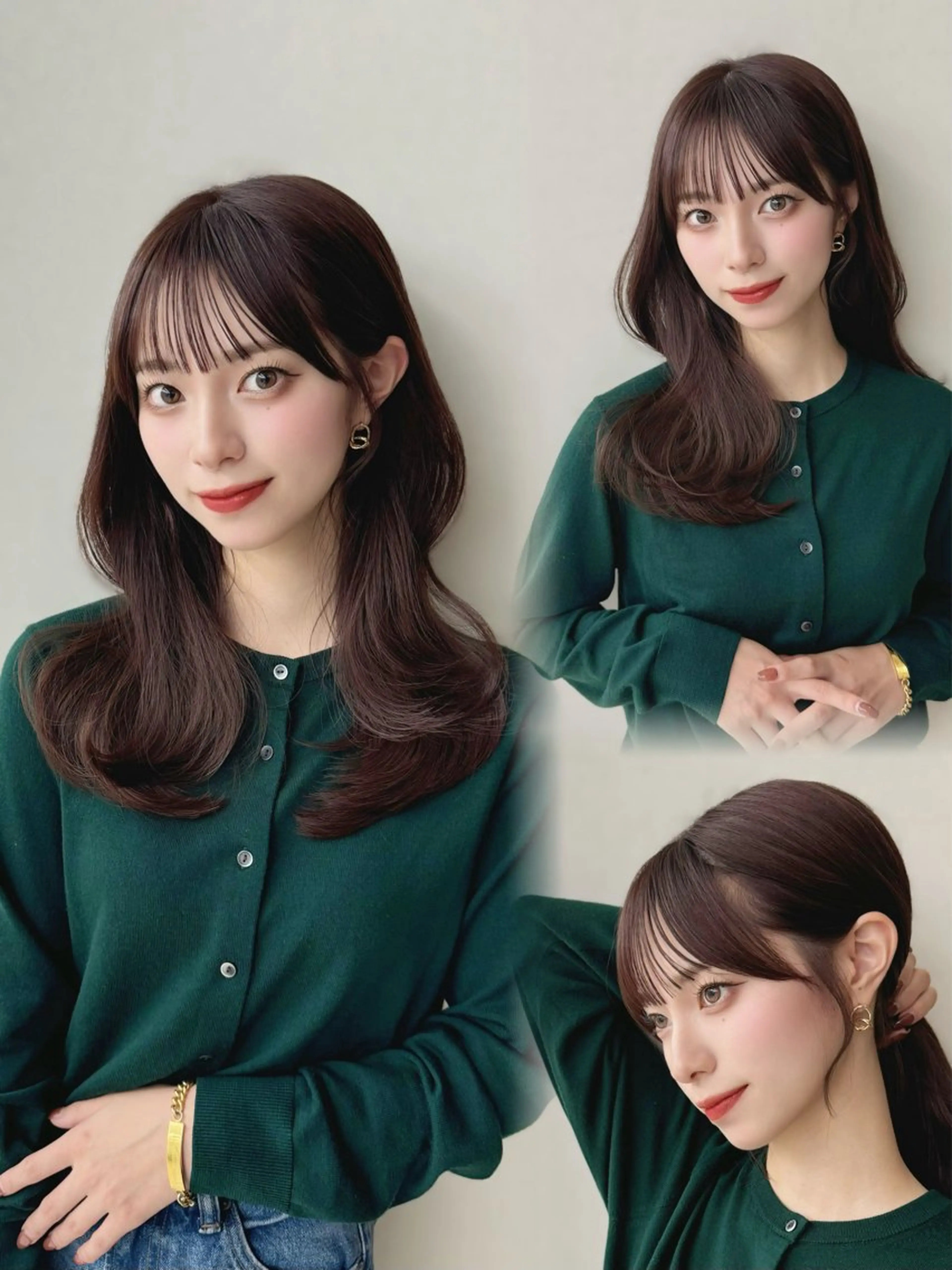 ミディアム カラー COA GINZA 空也/前髪/顔まわりのヘアスタイル