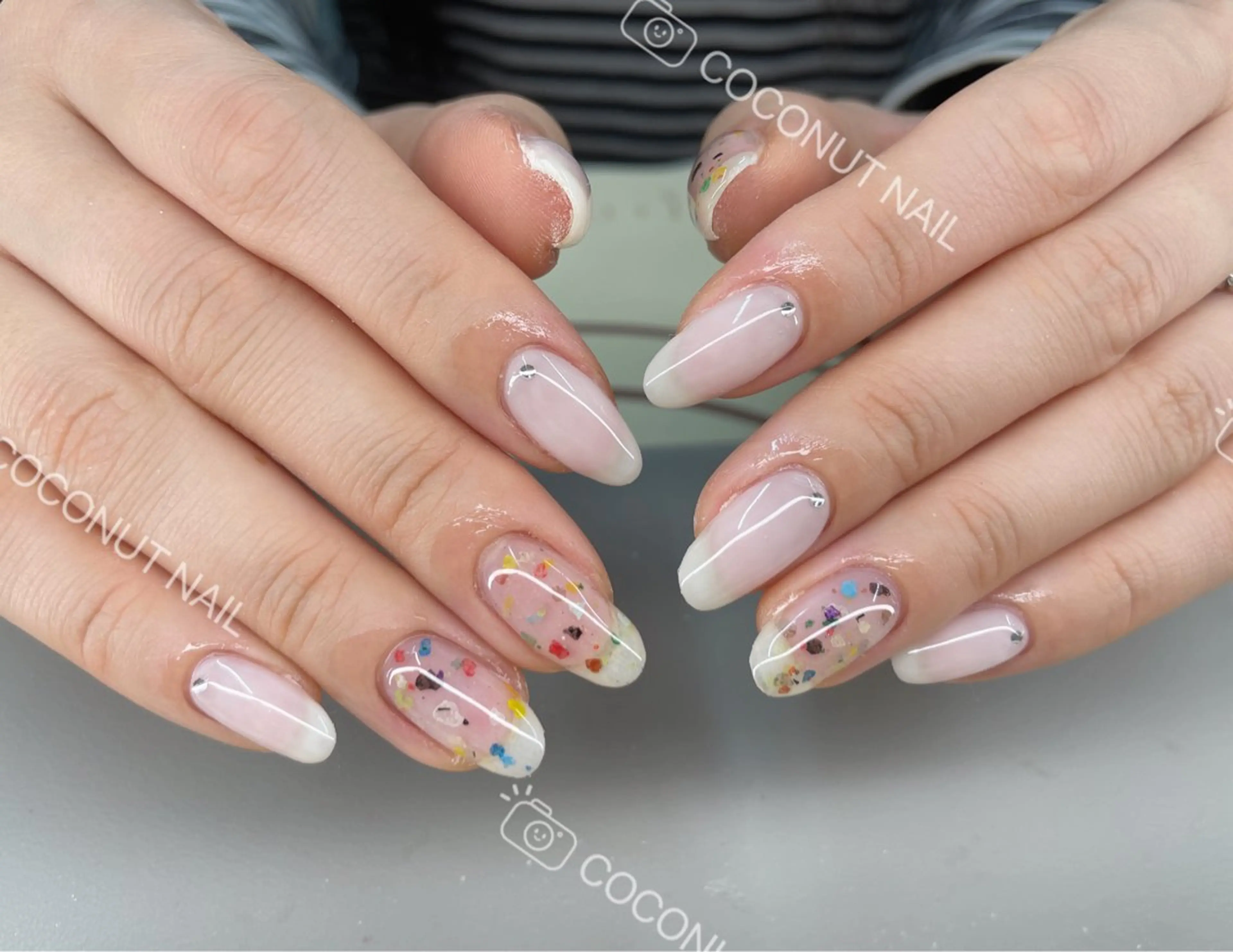 ネイル ハンドネイル 神田 ココナッツのネイルデザイン