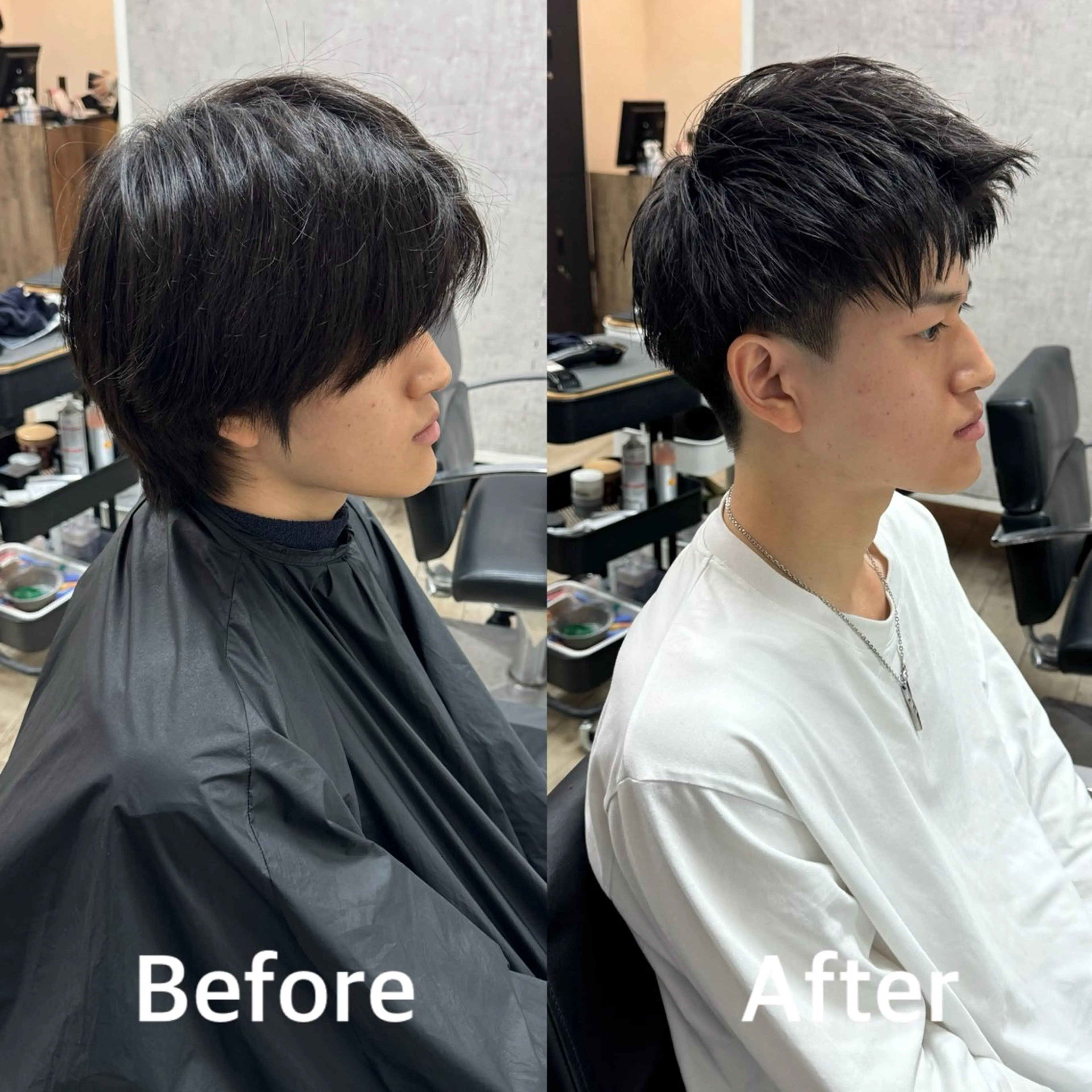 ショート メンズ アップバング メンズパーマ レイヤーカット カット ヘアセット 【池袋/スパイキー ショート】ⓝⓘⓜⓤのヘアスタイル