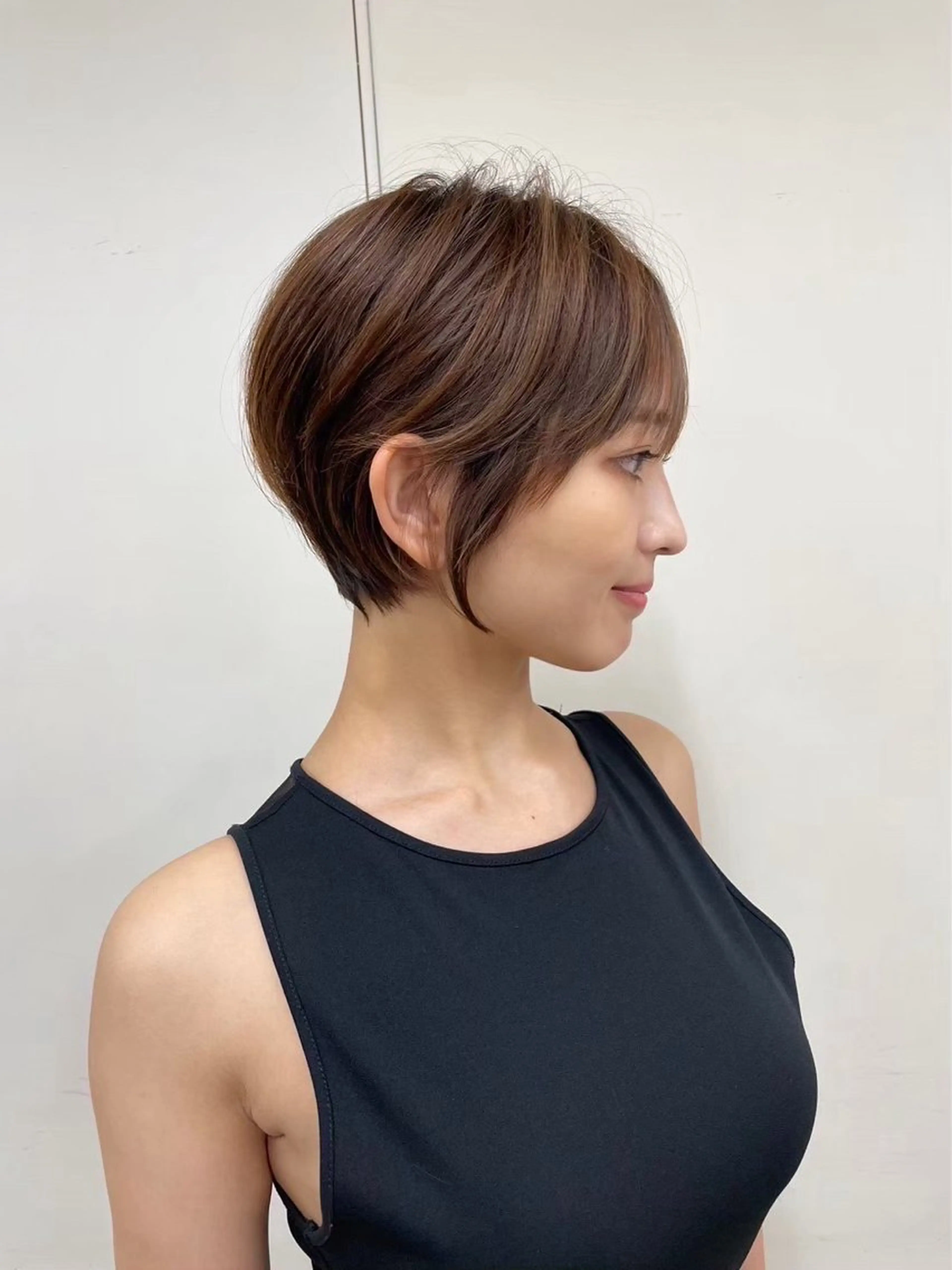 ショート カラー 似合わせボブ🌺 艶髪特化💗村松優斗のヘアスタイル