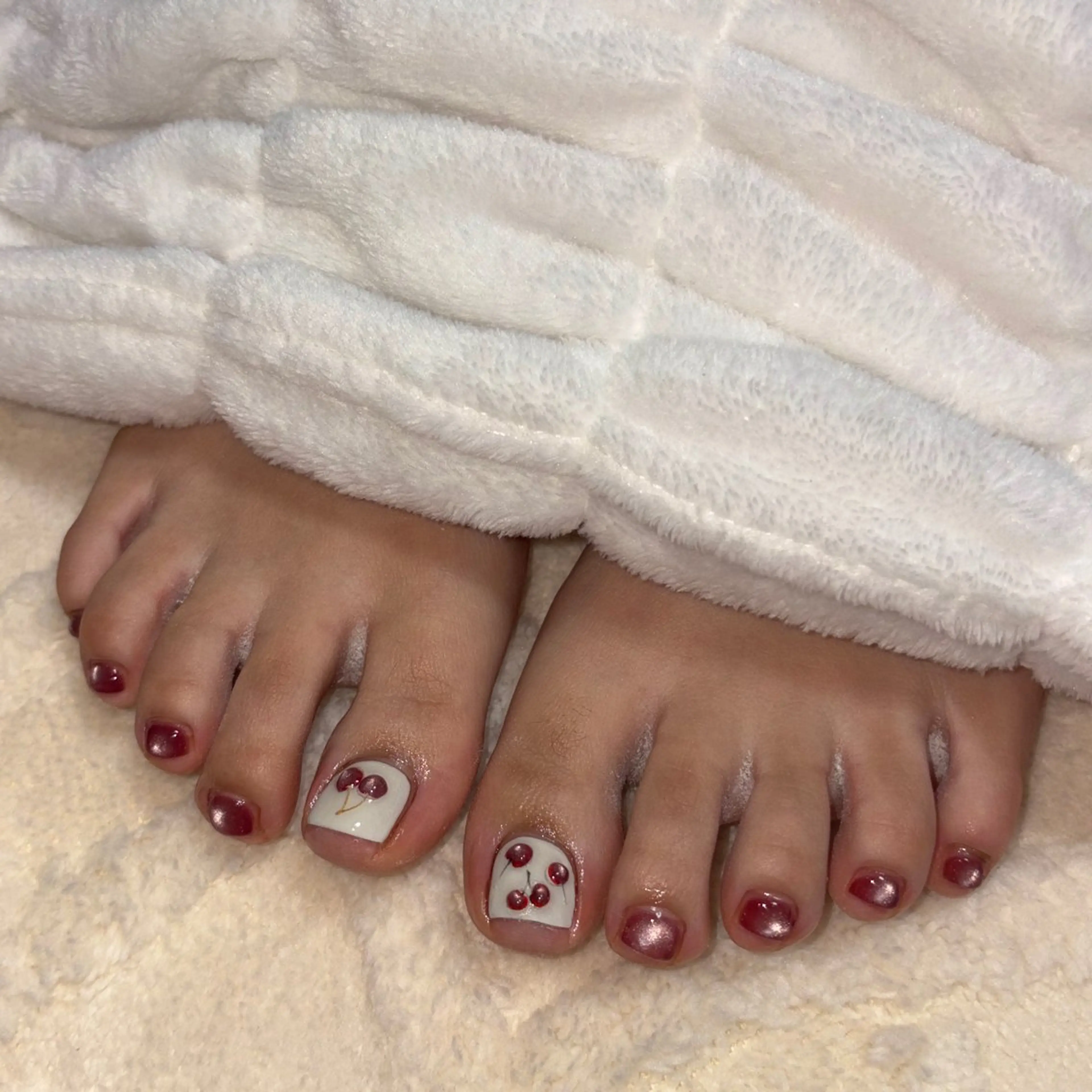 🤍 フット親指アートコース／持ち込みデザイン（オフ込み）の写真