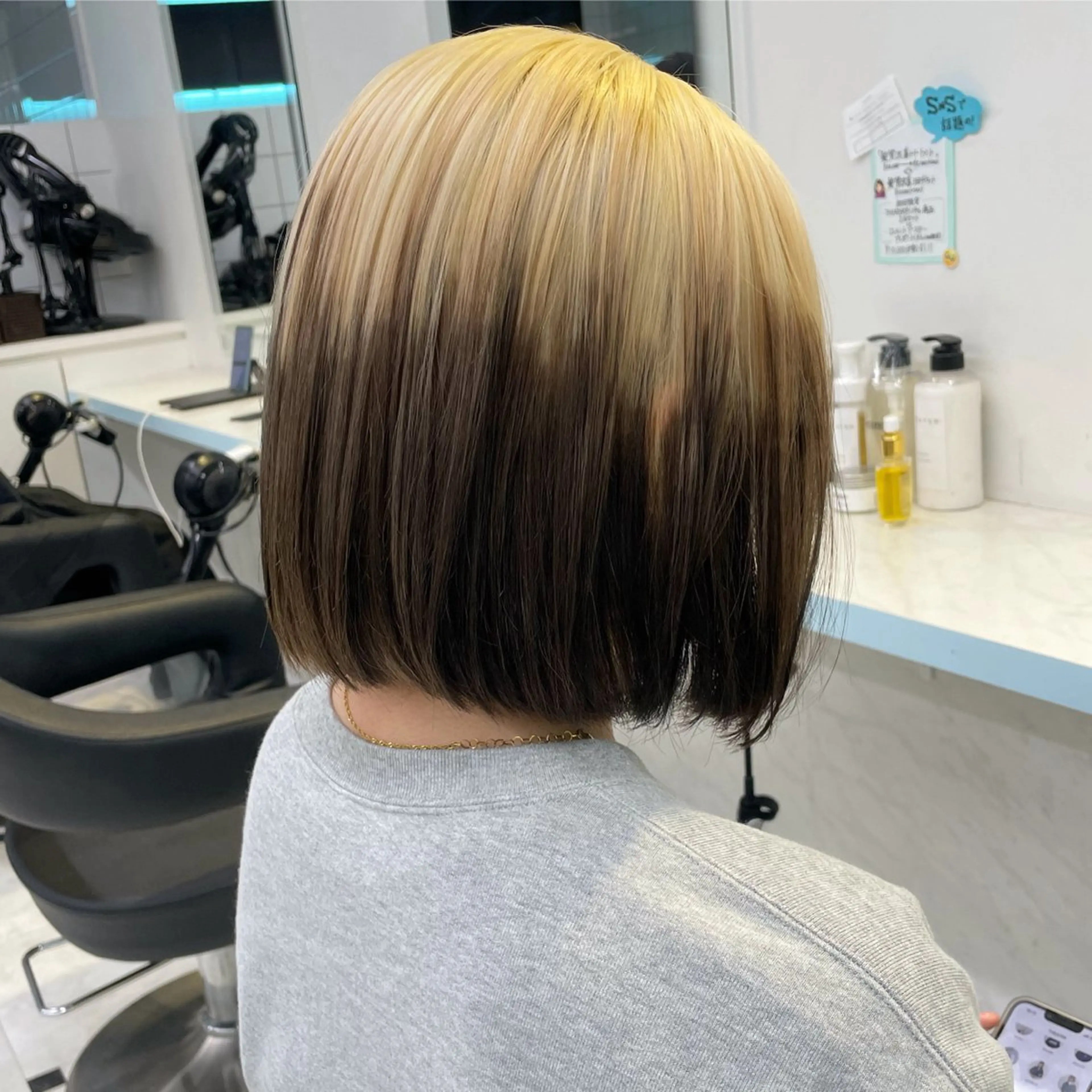 ミディアム カラー カット ヘアカラー トリートメント Salowin池袋East 店3F所属・【美髪矯正/絹髪】 🎀hinano🎀のヘアスタイル