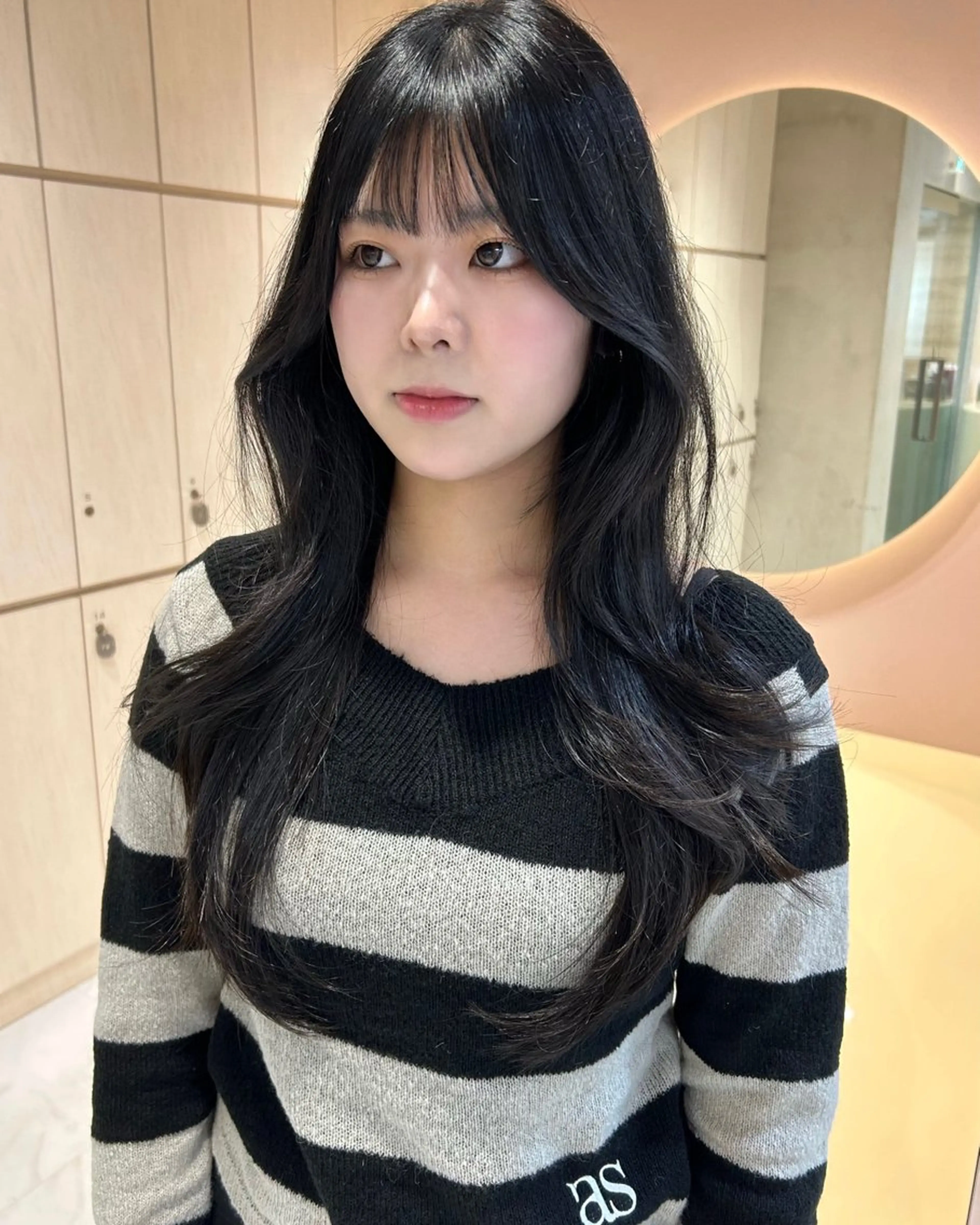 セミロング 大宮韓国ハッシュ🪽 GLROWseriのヘアスタイル