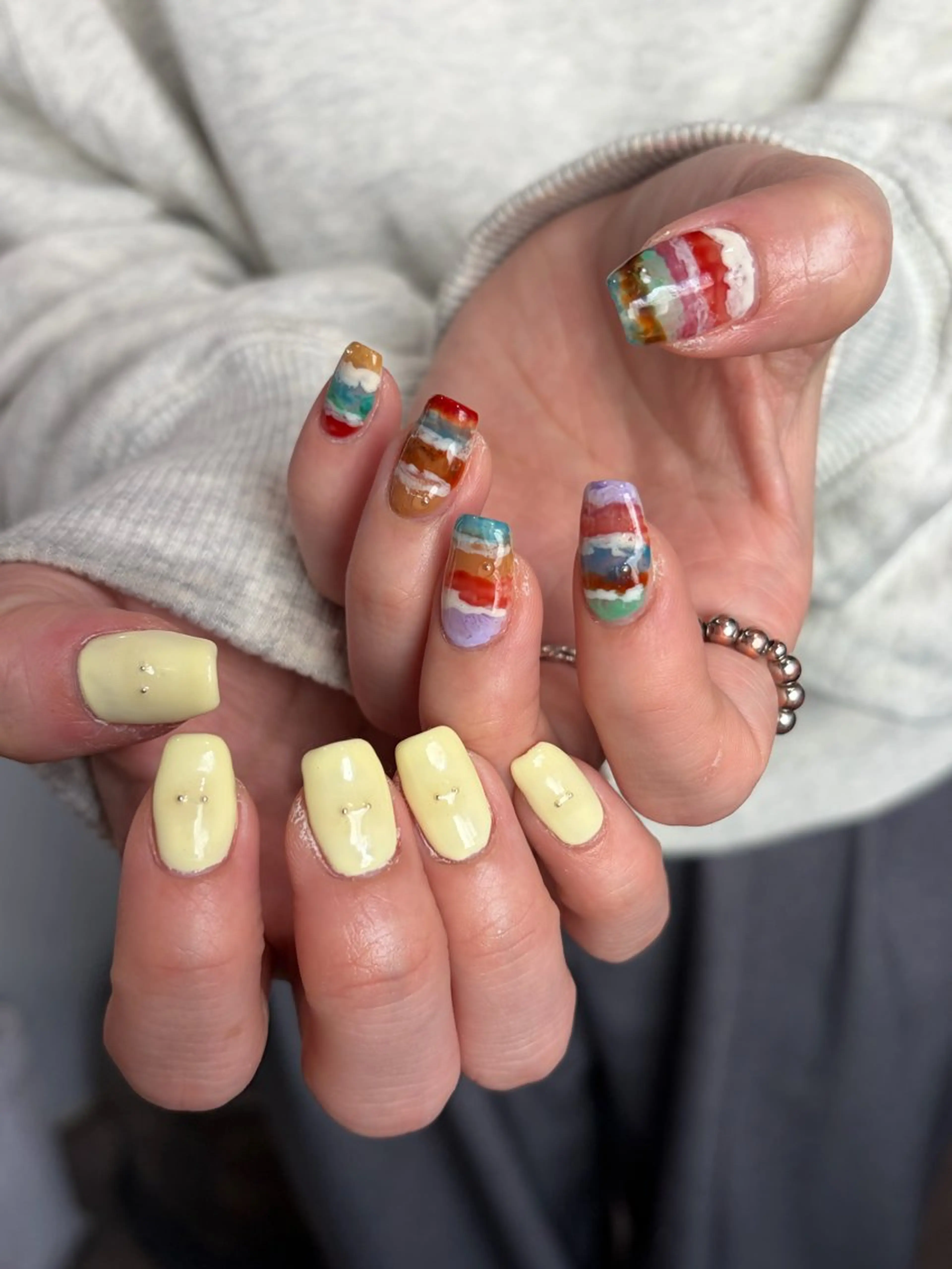 ネイル ハンドネイル ナチュラル透明感🌱 小山美樹子のヘアスタイル