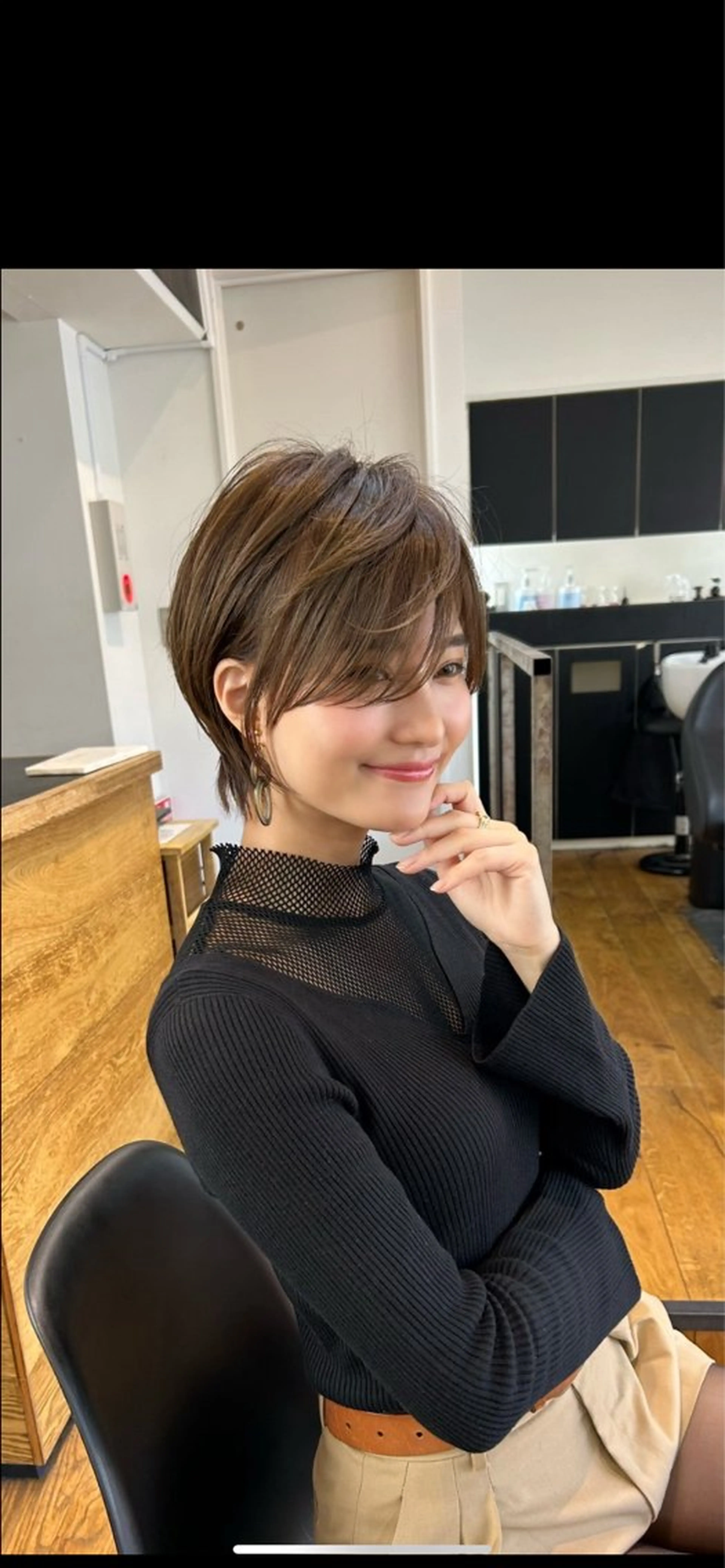 ショート 似合わせカット ショートヘア 透明感カラー特化/ ベージュ/梅田/英輝のヘアスタイル