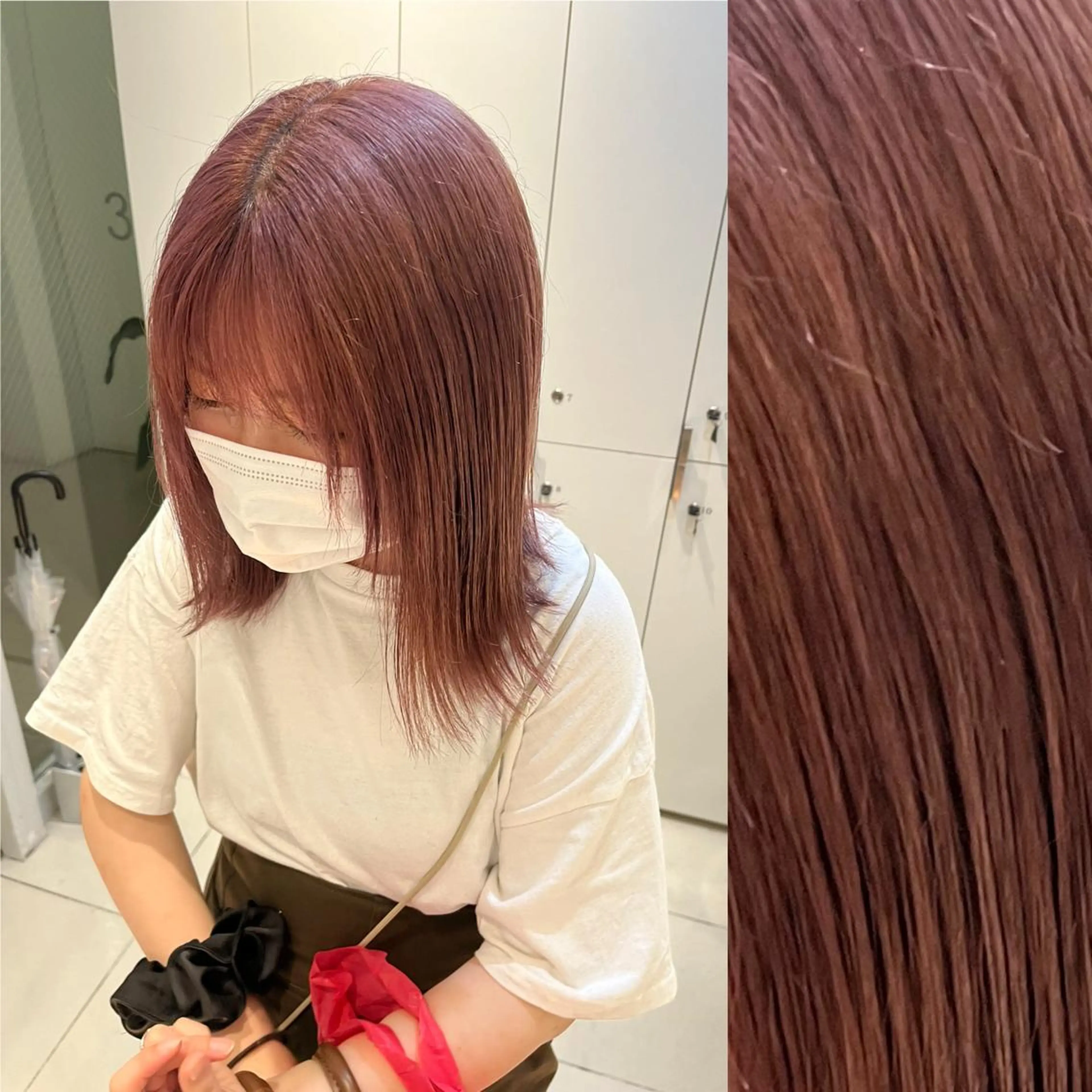 ミディアム カラー ベージュカラー ブリーチ ブラウンカラー ケアブリーチ カシス stylist ◎RUKI.のヘアスタイル