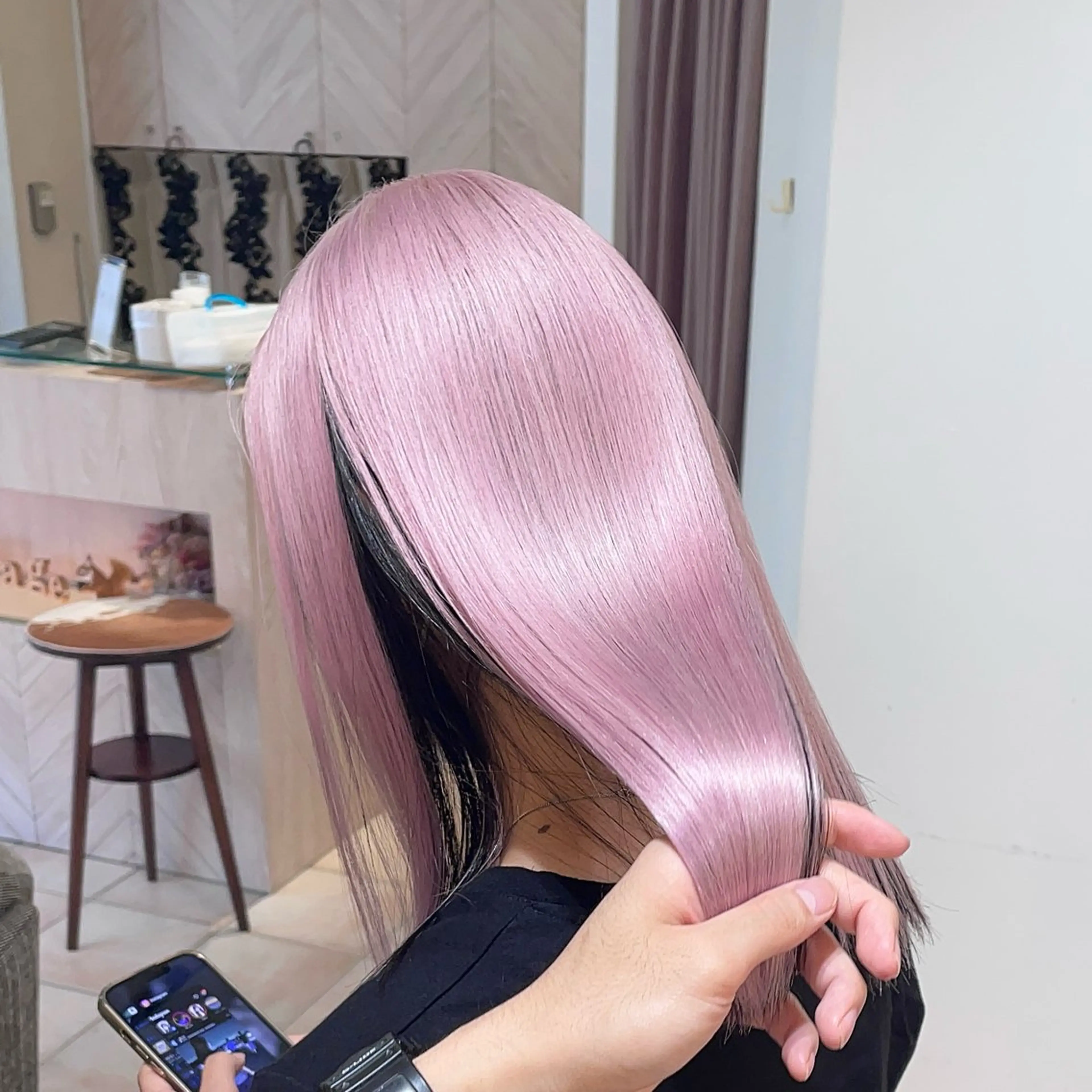 ミディアム カラー ブリーチ ケアブリーチ ハイトーンカラー ヘアカラー トリートメント tet 店長 RIKITOのヘアスタイル