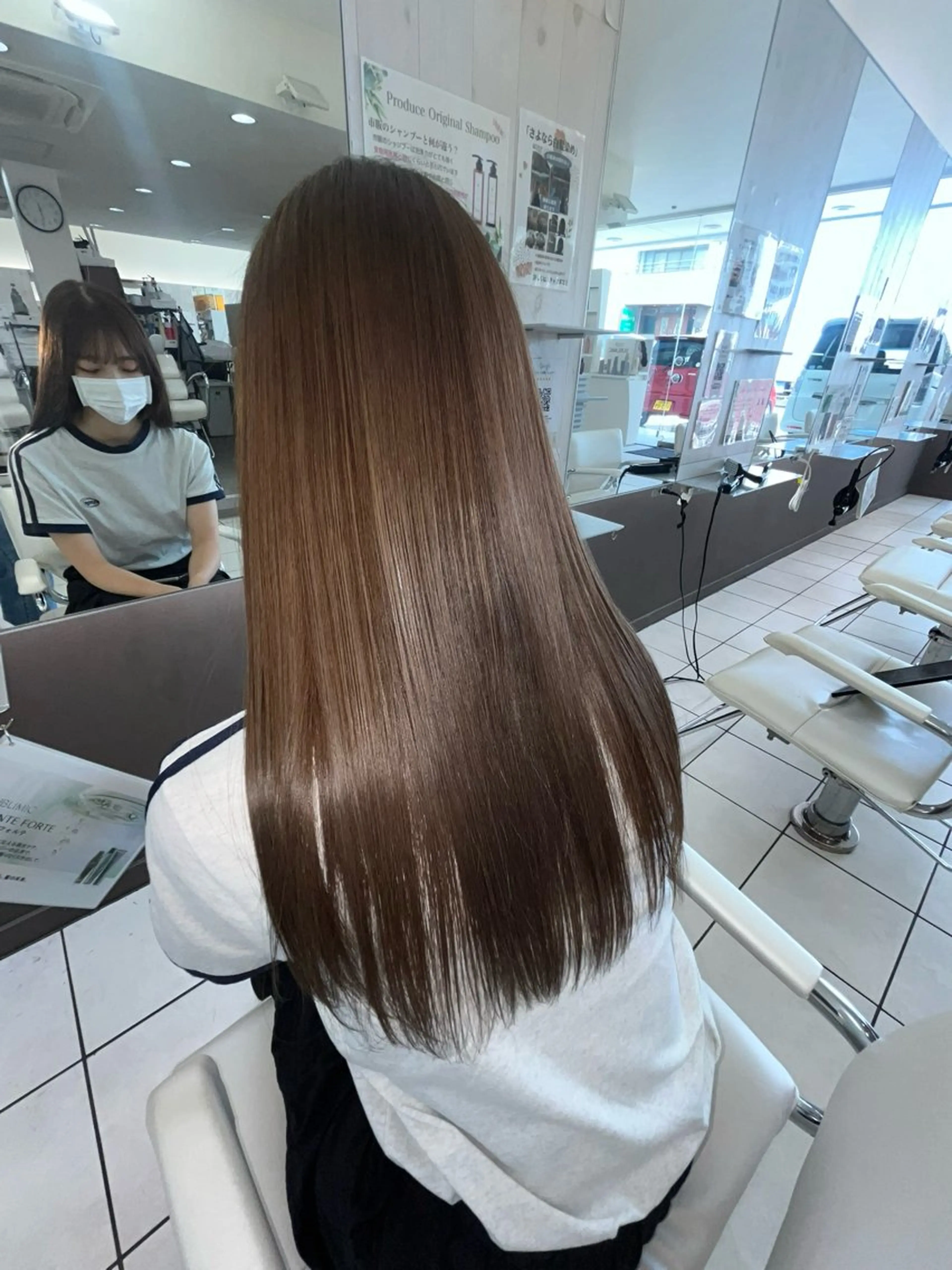 🌟 ワンカラー ➕ 資生堂サブリミック髪質改善トリートメントの写真