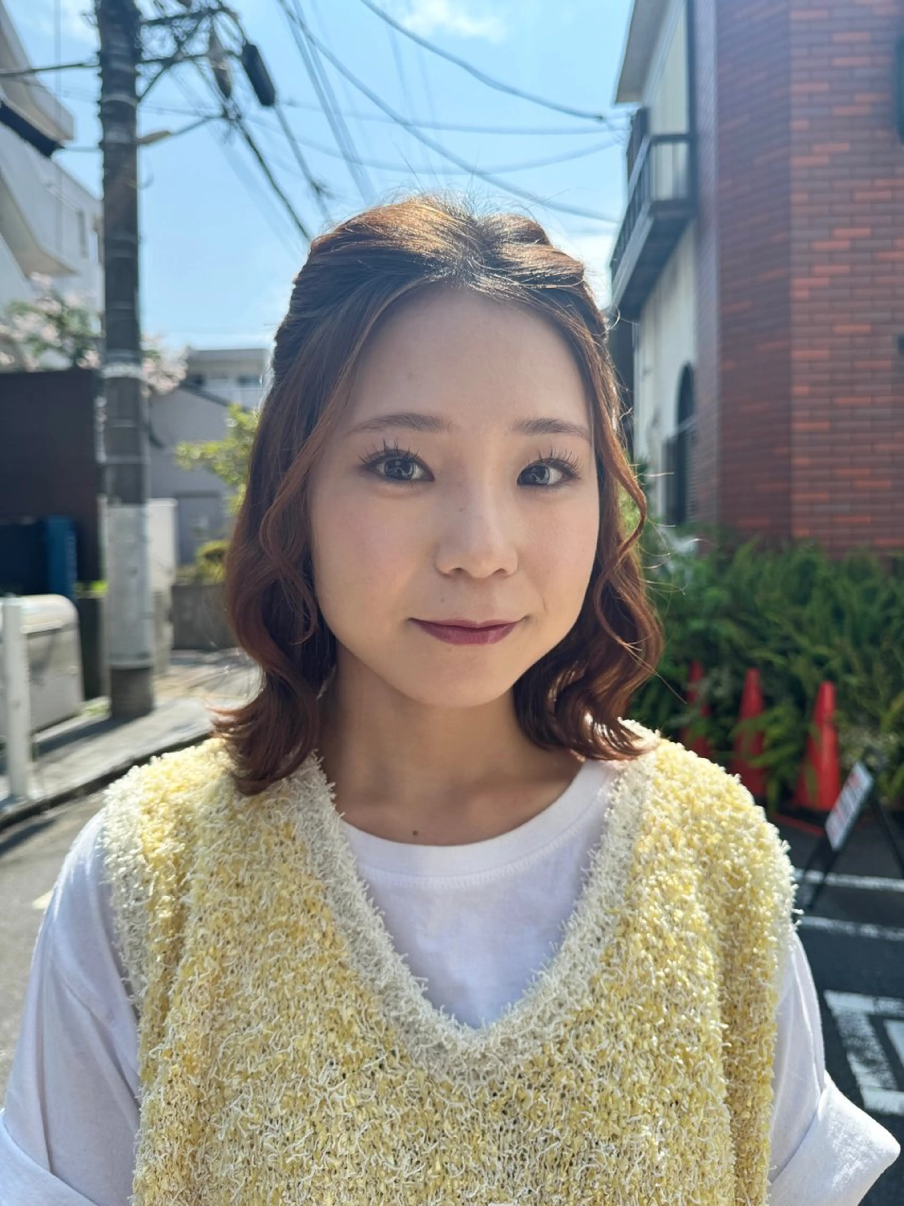 透明感カラー/ハイト ーン/メイク/umiのヘアスタイル