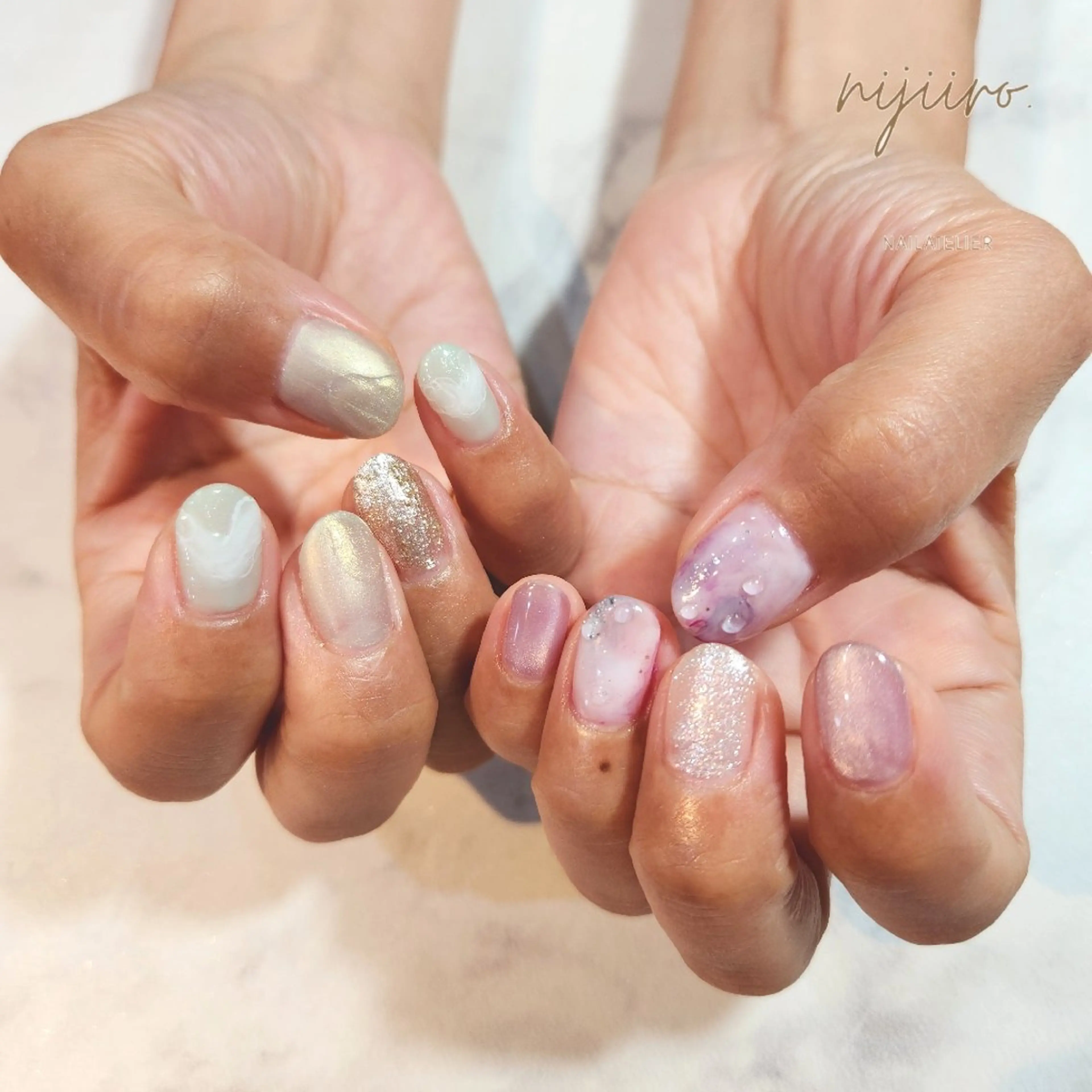 ネイル ハンドネイル nailatelier nijiiro.所属・nijiiro🌈 サトウのネイルデザイン