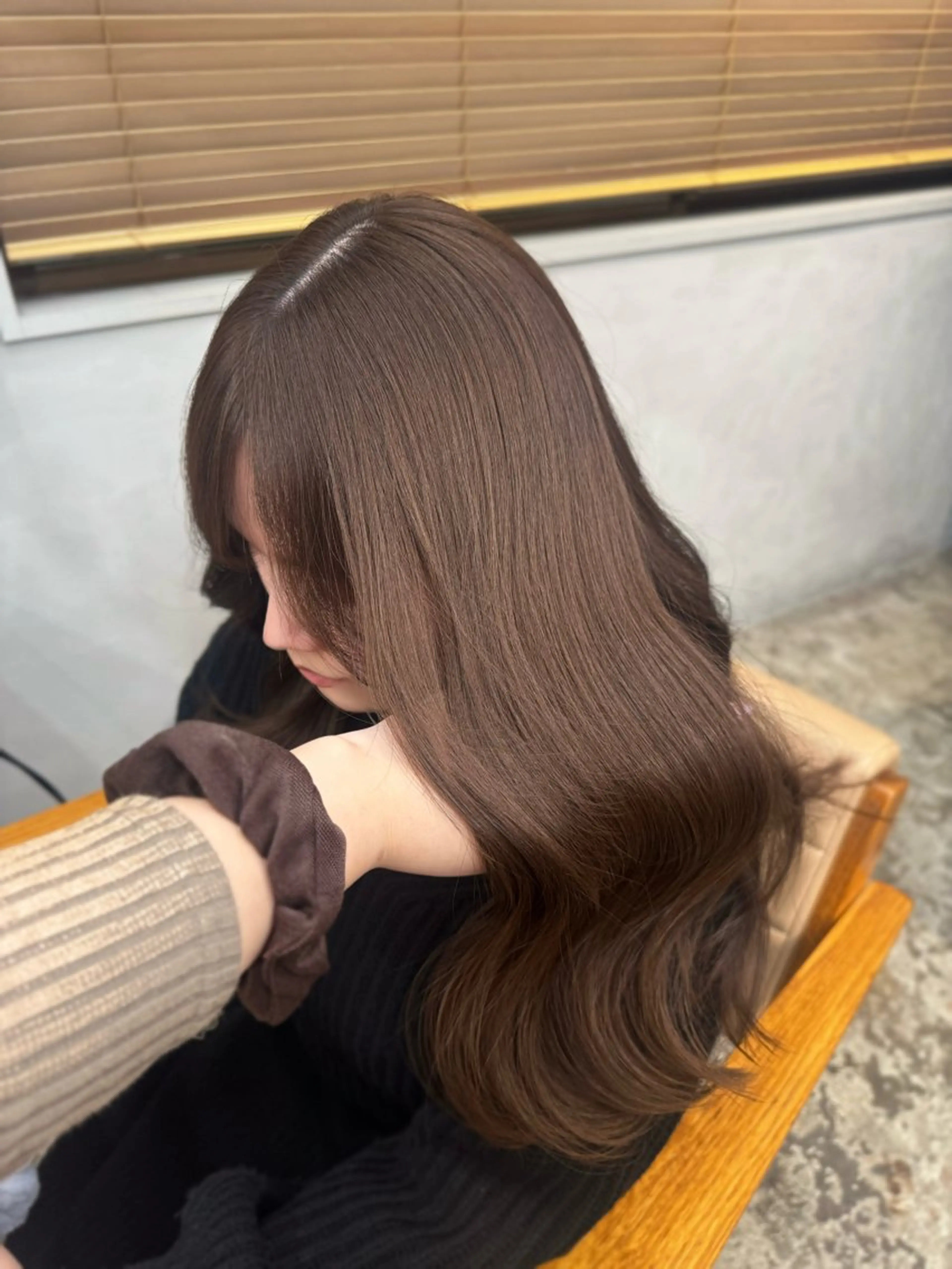 ロング カラー ヘアカラー トリートメント ヘアセット ブリーチ/艶カラー/ sakura❤︎のヘアスタイル