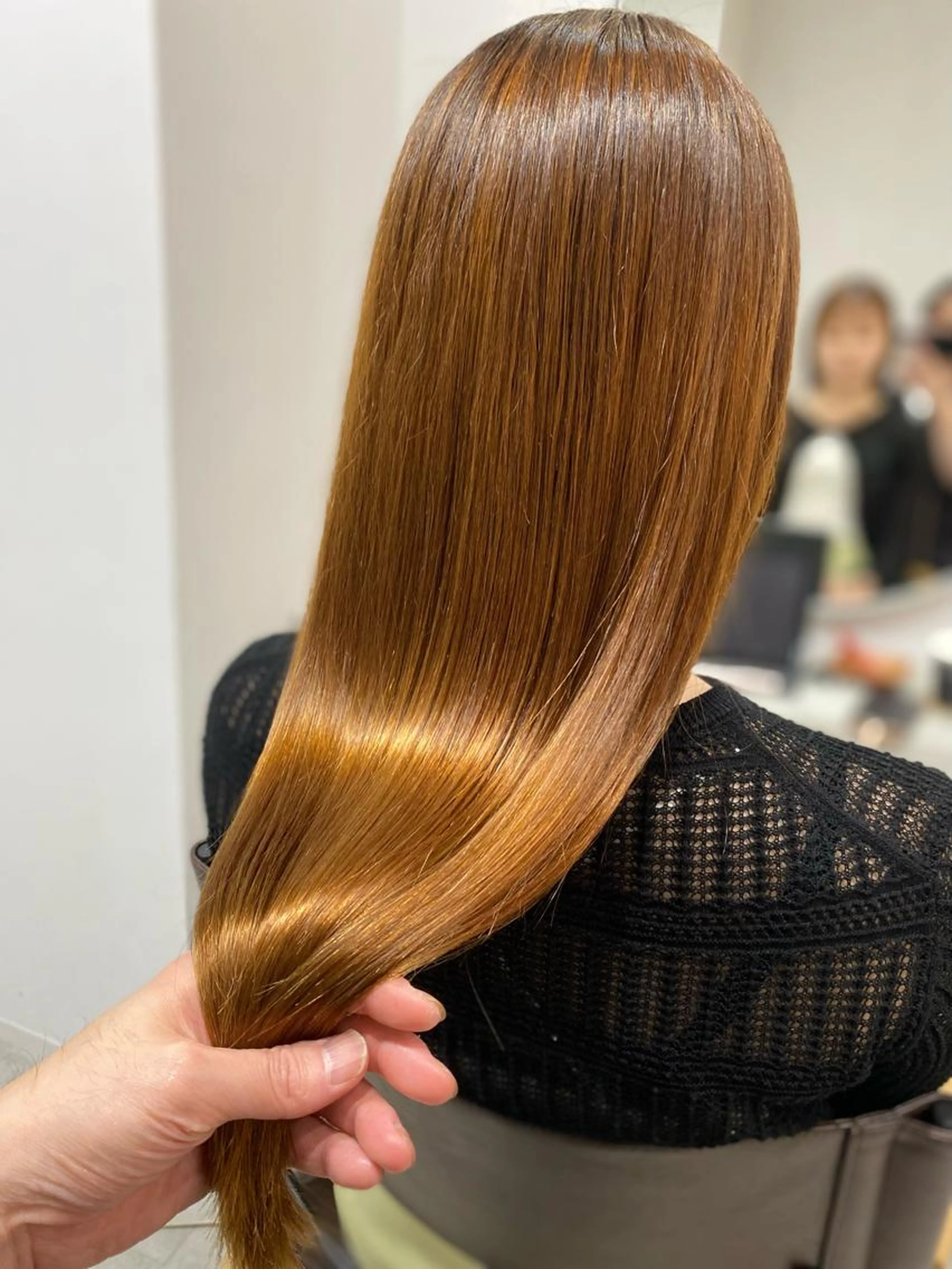 シルキー髪質改善縮毛矯正+カット+2ステップTOKIOトリートメント　平日17時以降土日祝日+2160円の写真