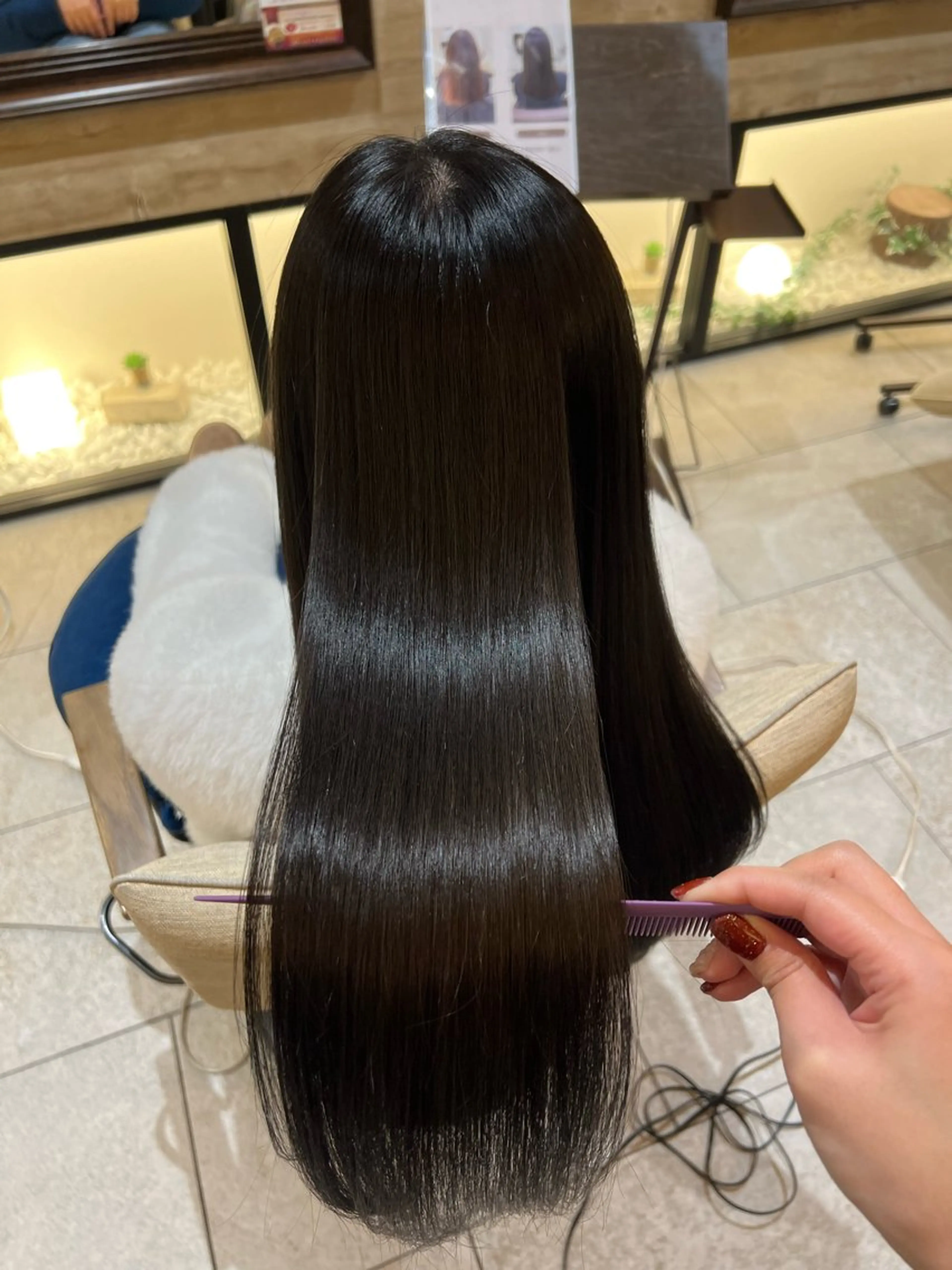 ロング LONESS GINZA所属・FUJIIKANON /ケア‪透明感カラーのヘアスタイル