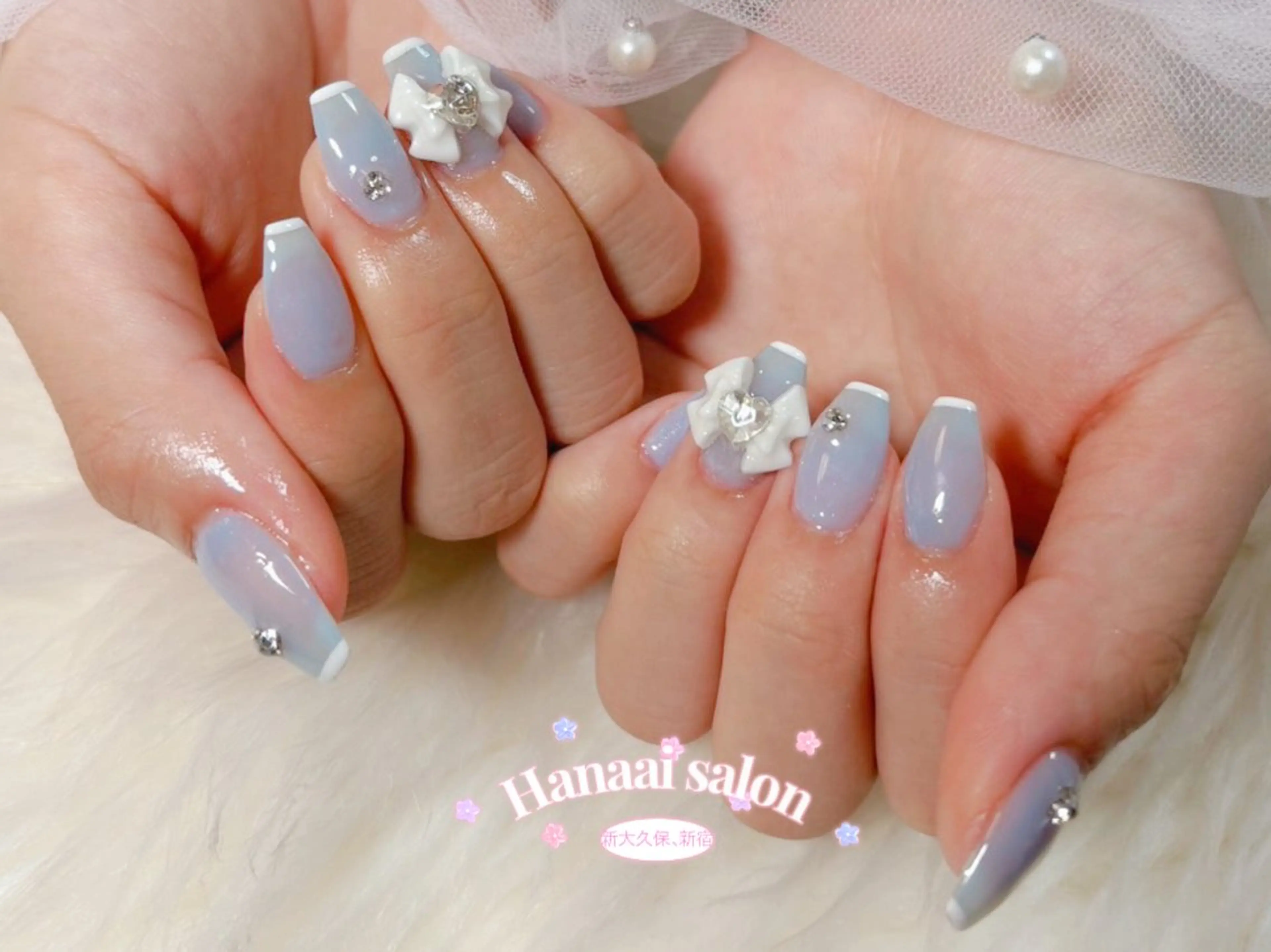 ミディアム ハンドネイル Hanaai Salon新宿店のネイルデザイン