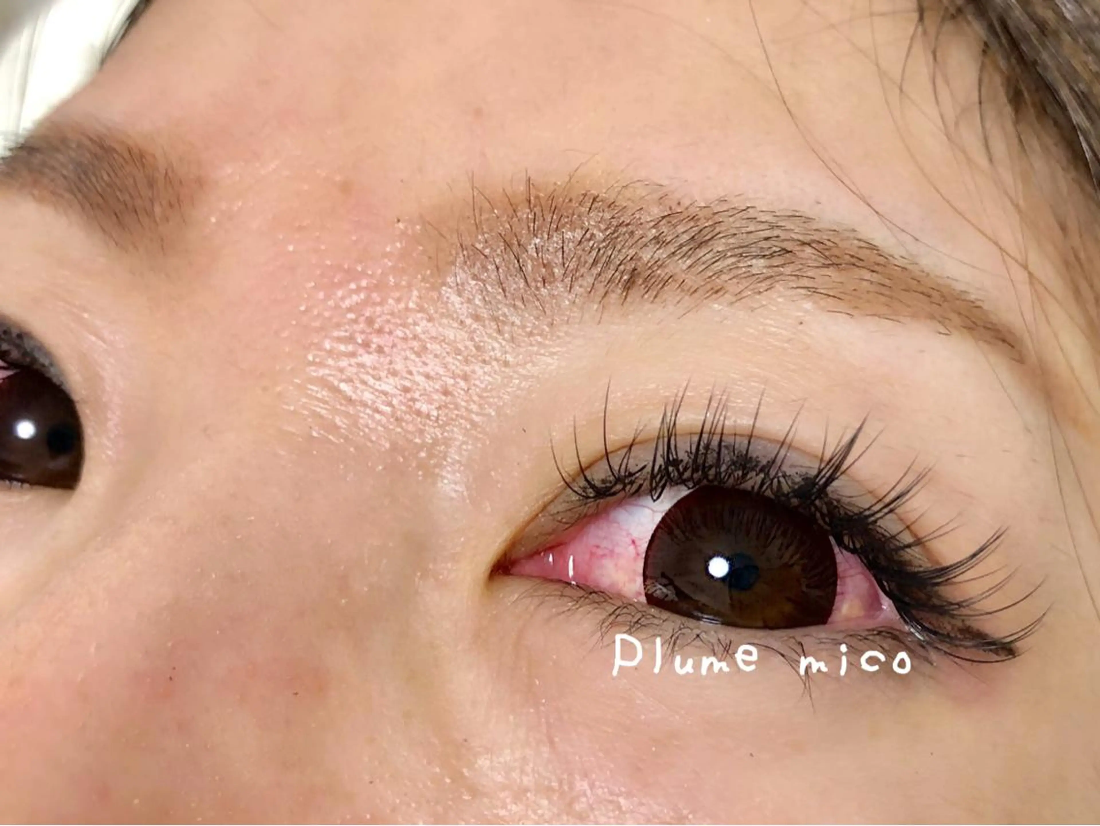 マツエク・マツパ Cカール マツエク Plume micoのマツエク・マツパデザイン