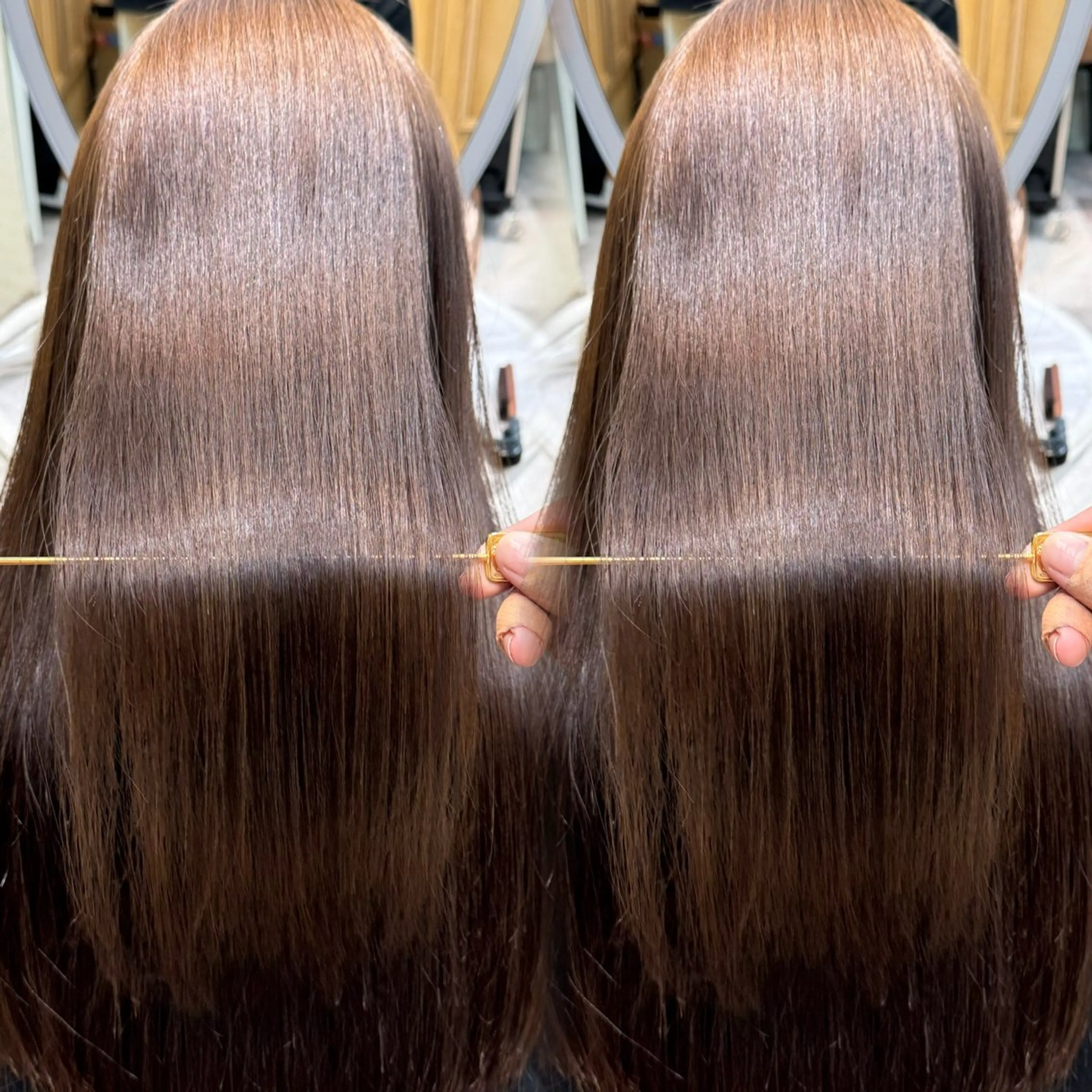 ロング トリートメント 服部大地/ブリーチ 無しWカラー髪質改善のヘアスタイル