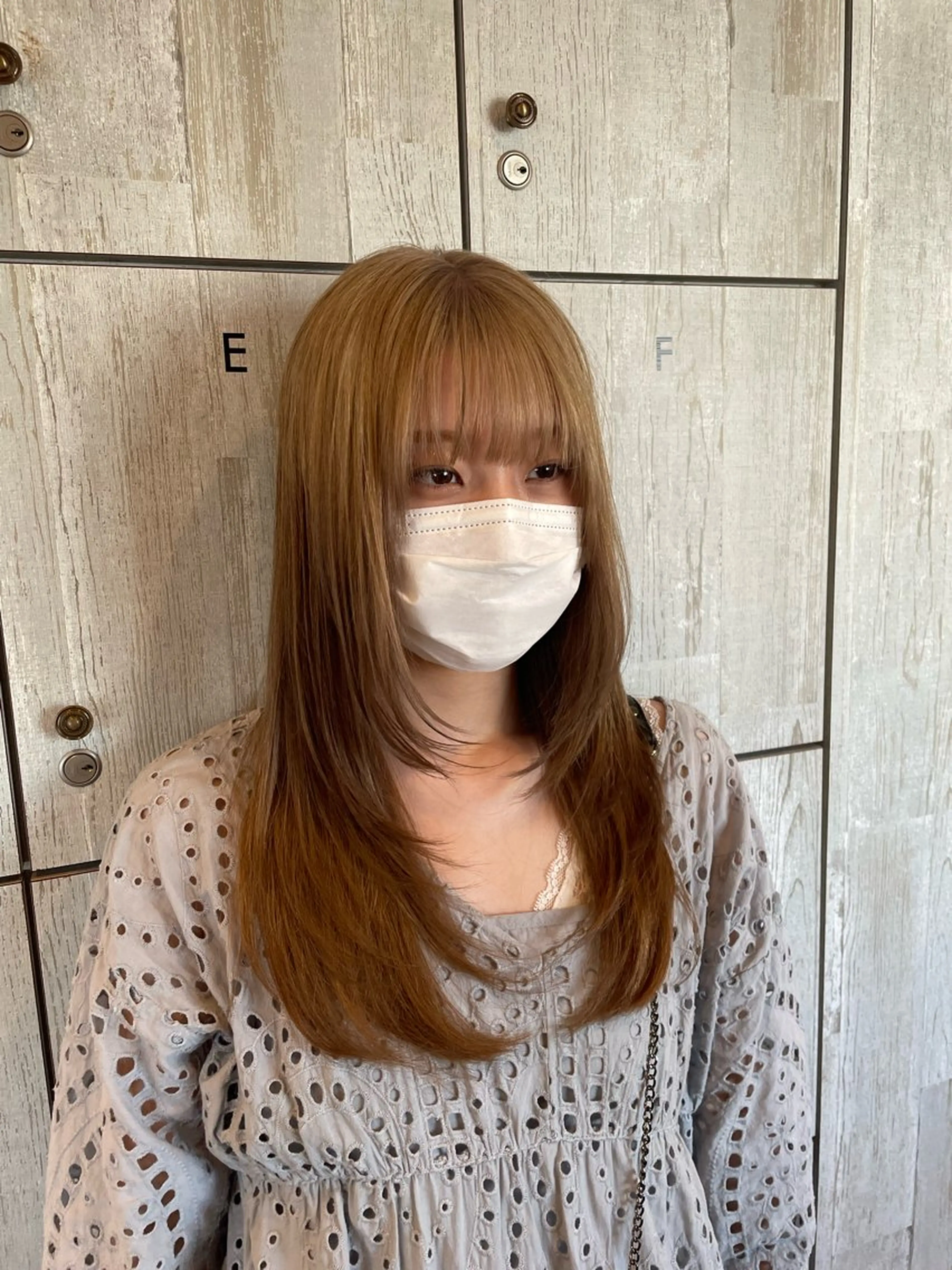 ロング なつき/ 艶カラー/縮毛矯正のヘアスタイル