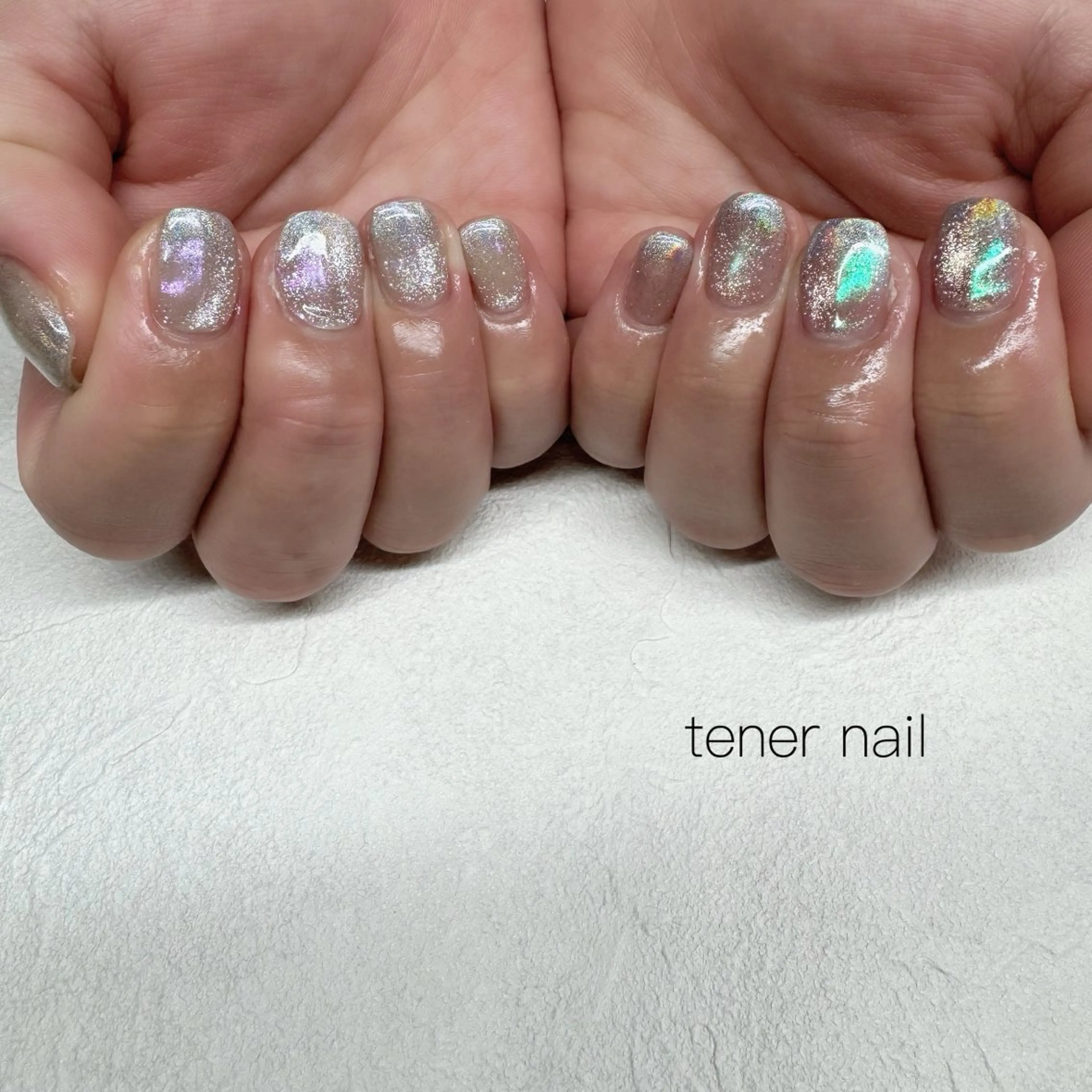 ネイル オーロラネイル ハンドネイル tener  nail  テネルネイル所属・テネルネイル tener nailのネイルデザイン