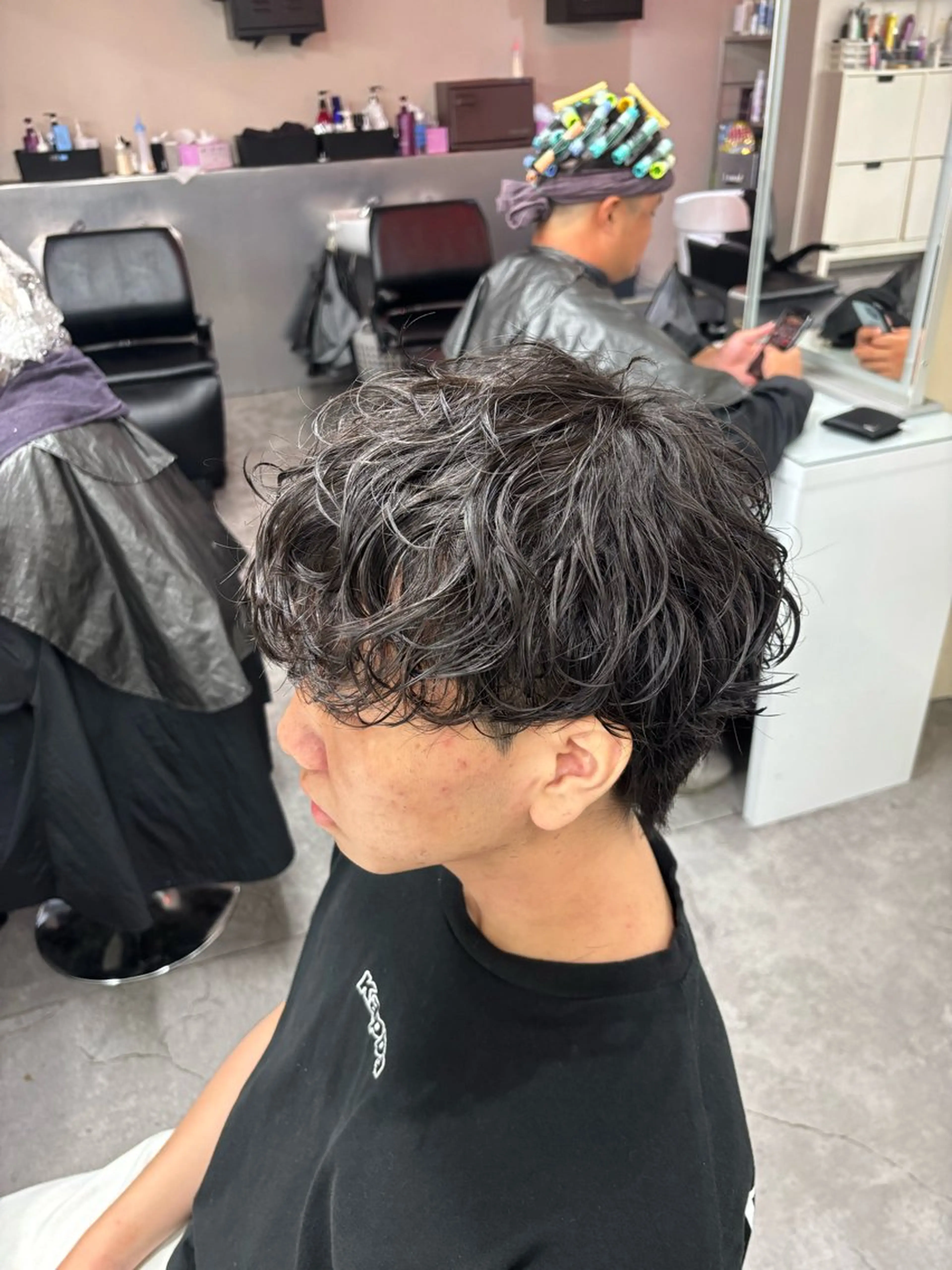 パーマ メンズ カット パーマ メンズ特化✨️ 韓国風パーマ🔥一八のヘアスタイル