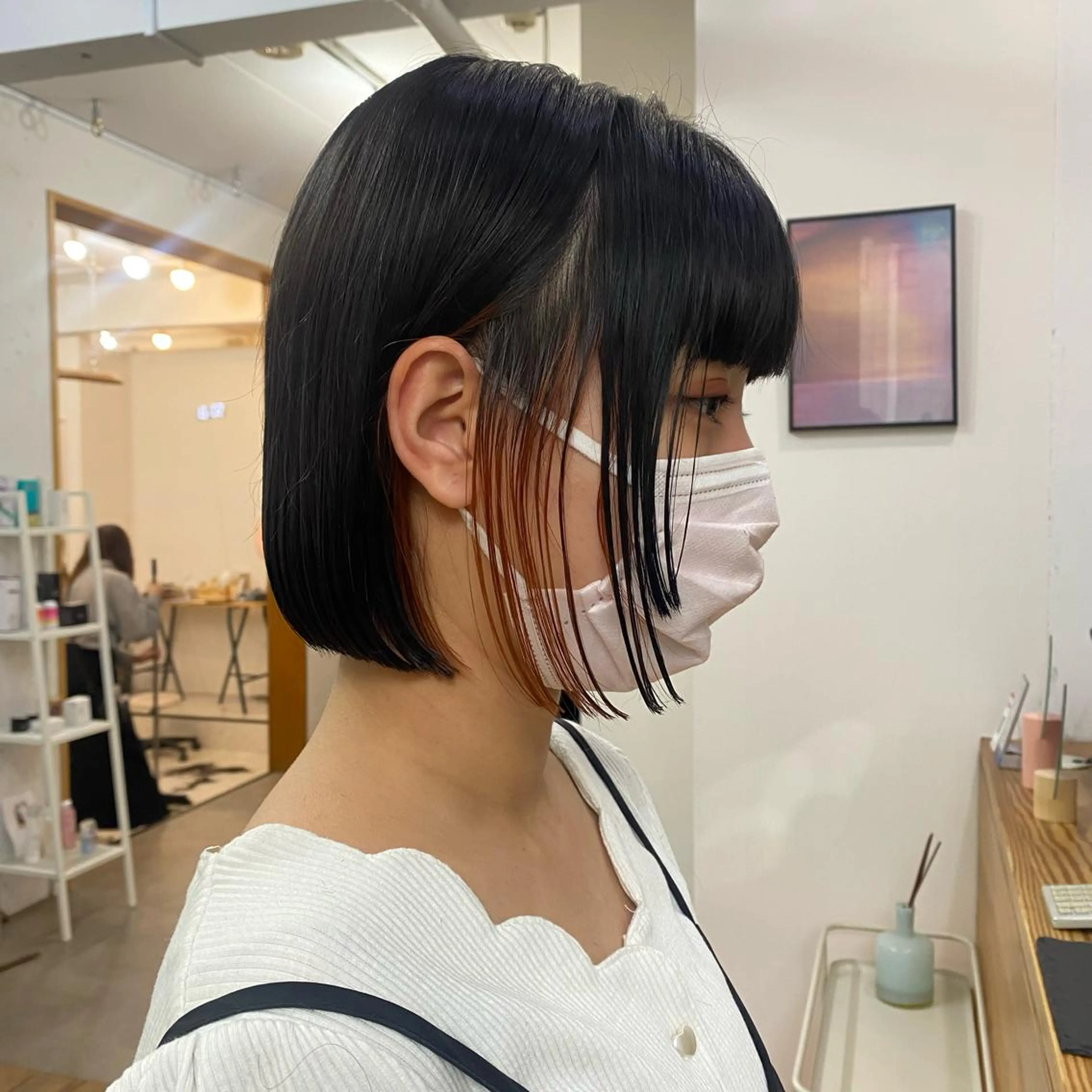 ショート カラー 🪭risa 暖色/レイヤー🪭のヘアスタイル