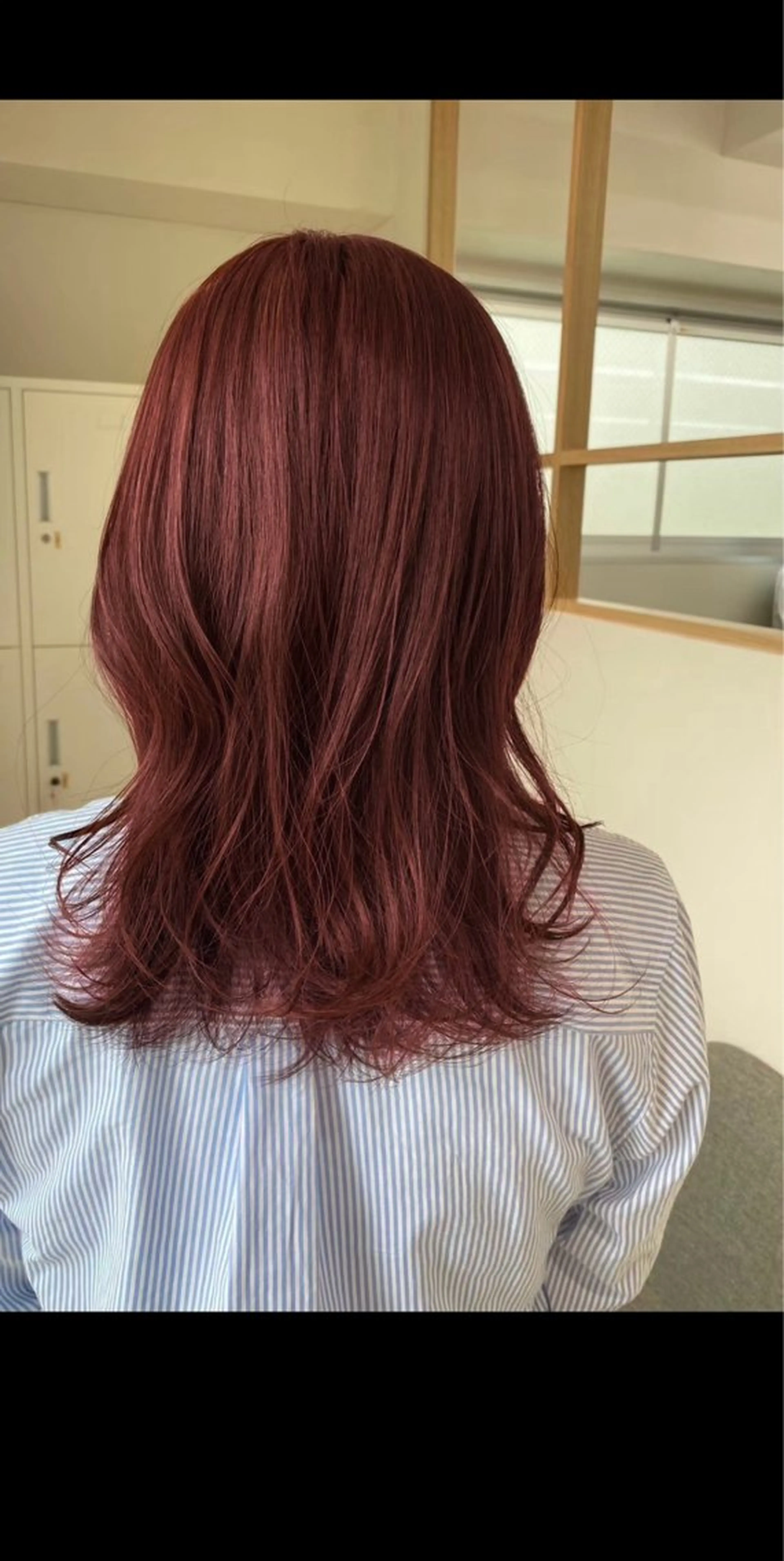 カラー ブリーチ ボルドーカラー ブラウンカラー カシス ダブルカラー ＧＡＲＤＥＮ/ダブル カラー/otohaのヘアスタイル