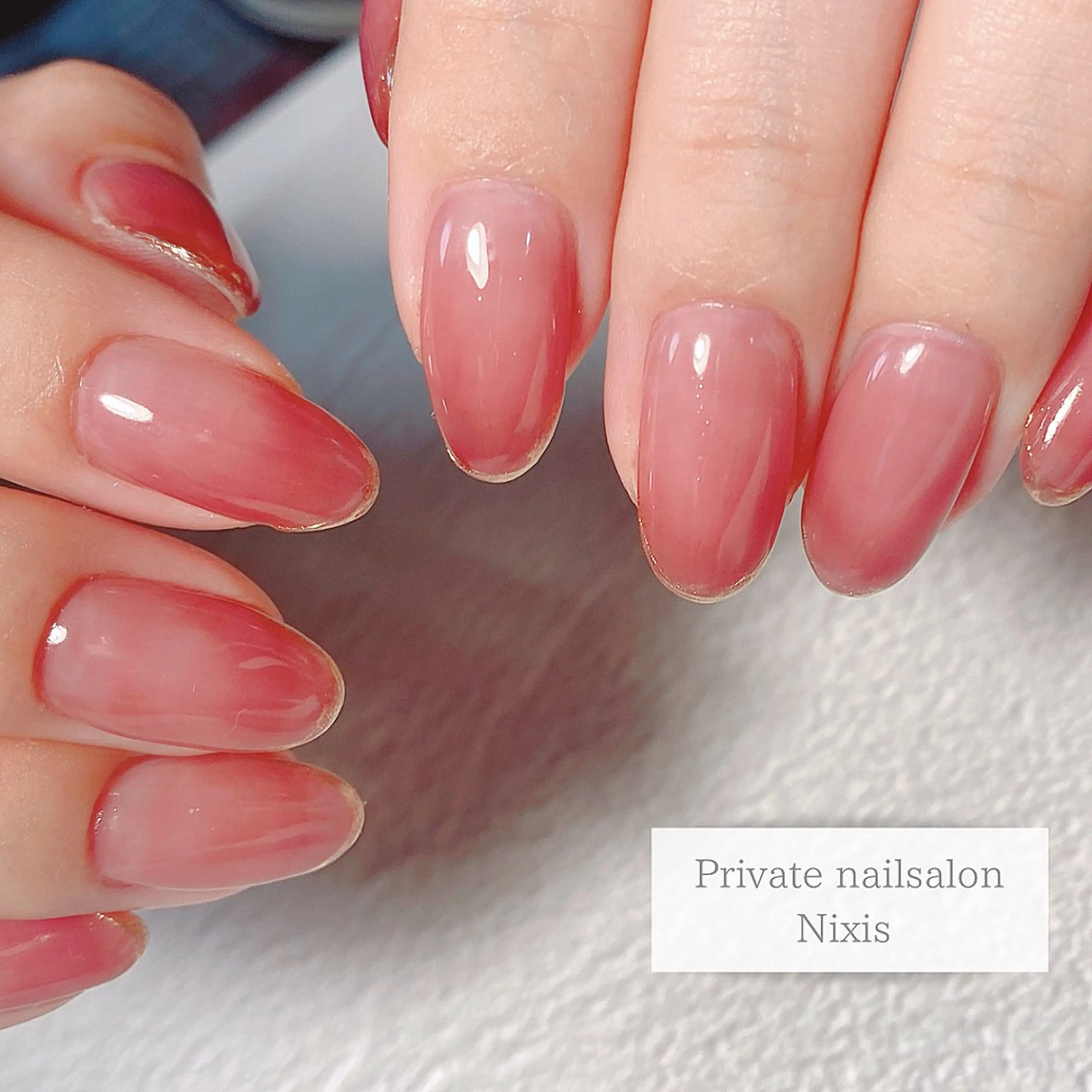 ネイル フレンチネイル ミラーネイル 大人キレイ 𝑁𝑖𝑥𝑖𝑠のネイルデザイン