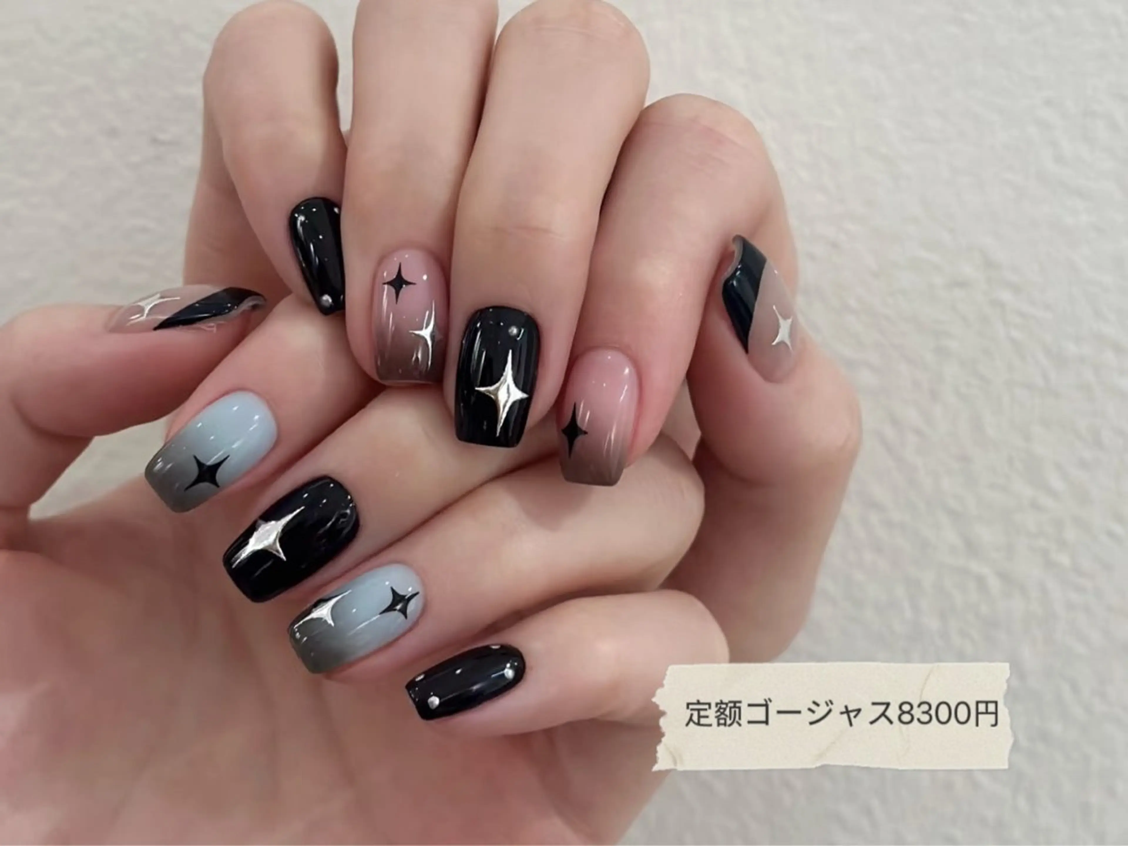 ネイル チークネイル フットネイル フレンチネイル ジェルネイル ガラスフレンチ Nikosalon rikoのネイルデザイン