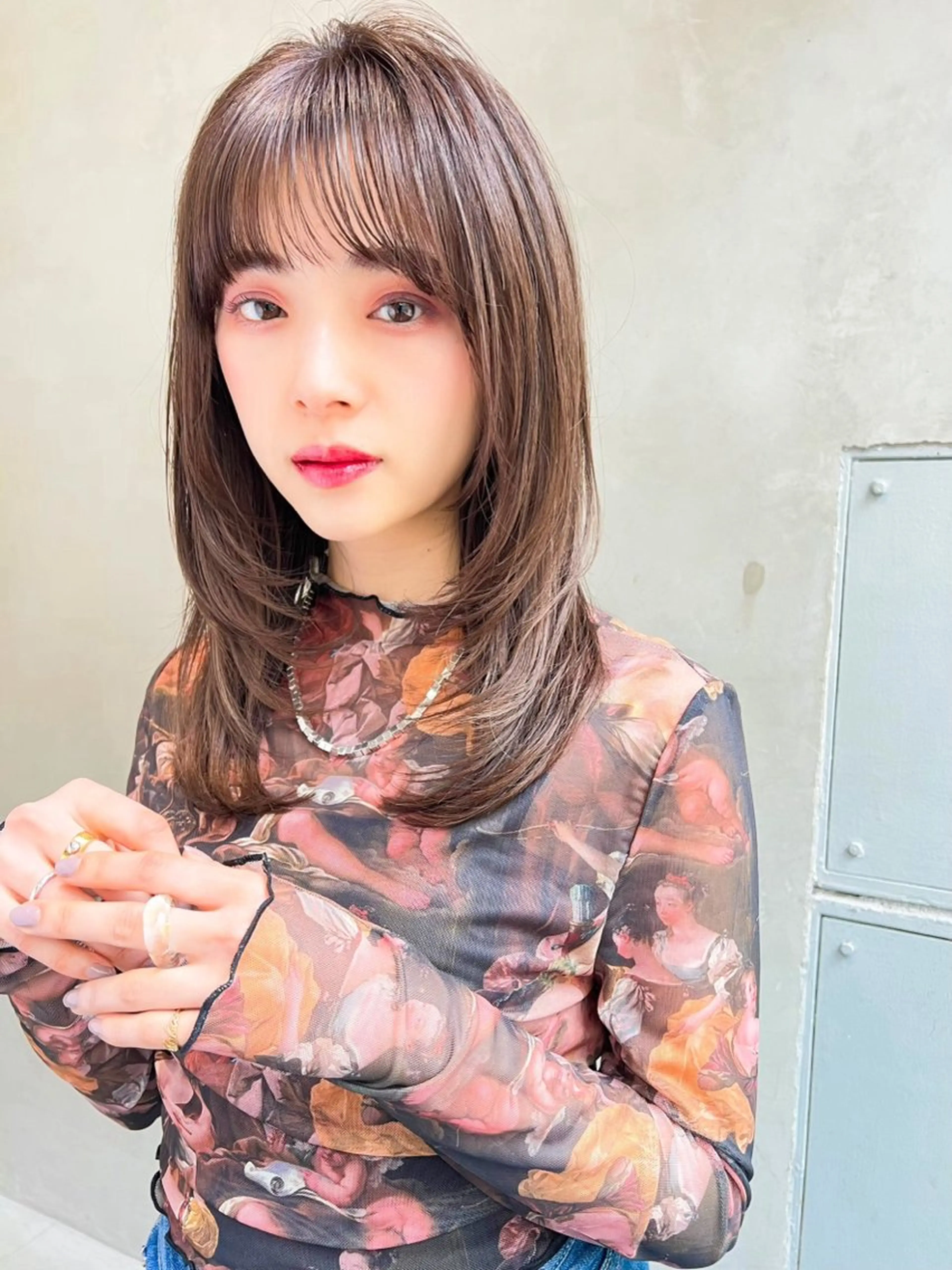 ロング カラー パーマ ヘアアレンジ カット ヘアカラー パーマ トリートメント ハイトーン/美髪矯正 🍃大江拓実のヘアスタイル