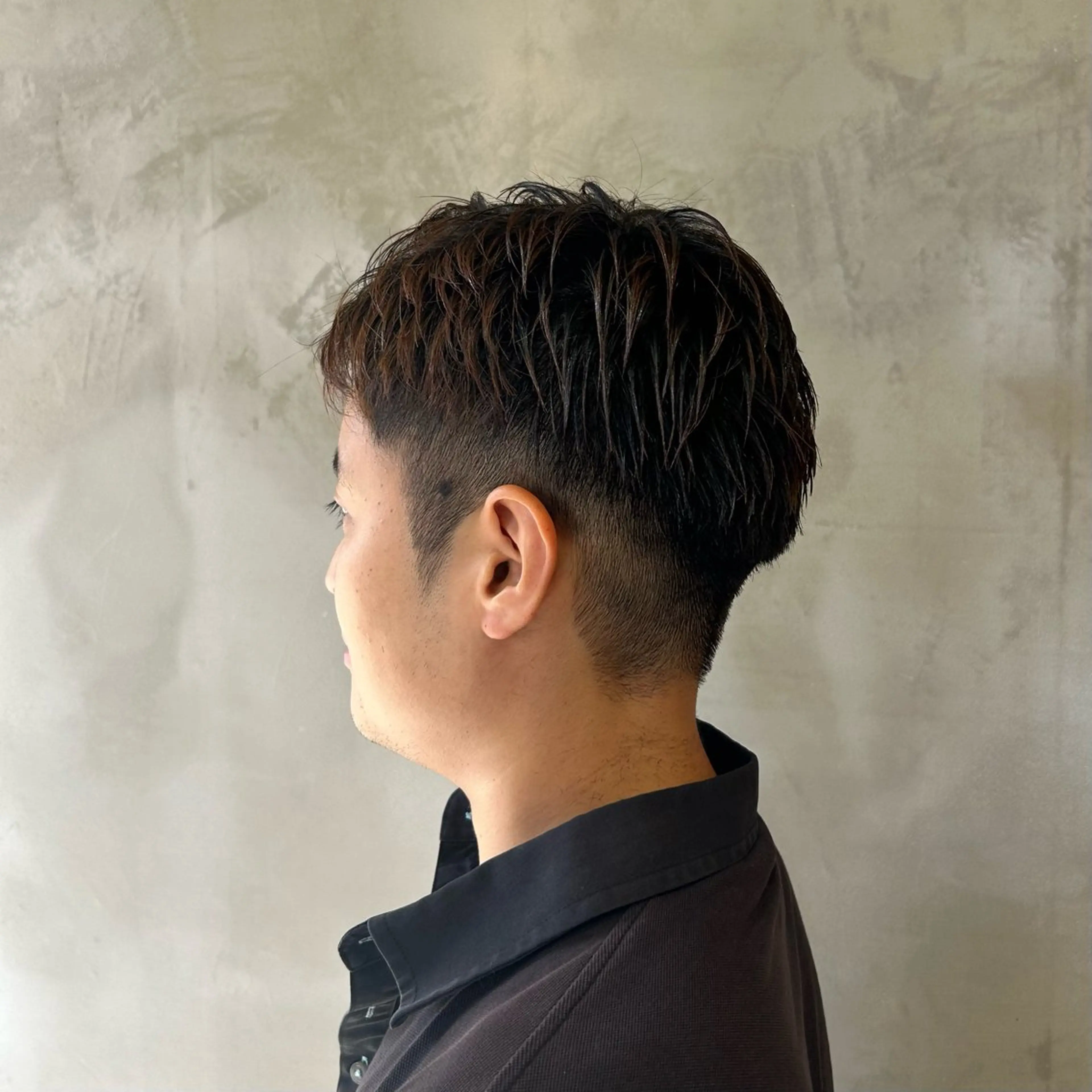 メンズ カット ヘアカラー 前隈 のりかのヘアスタイル