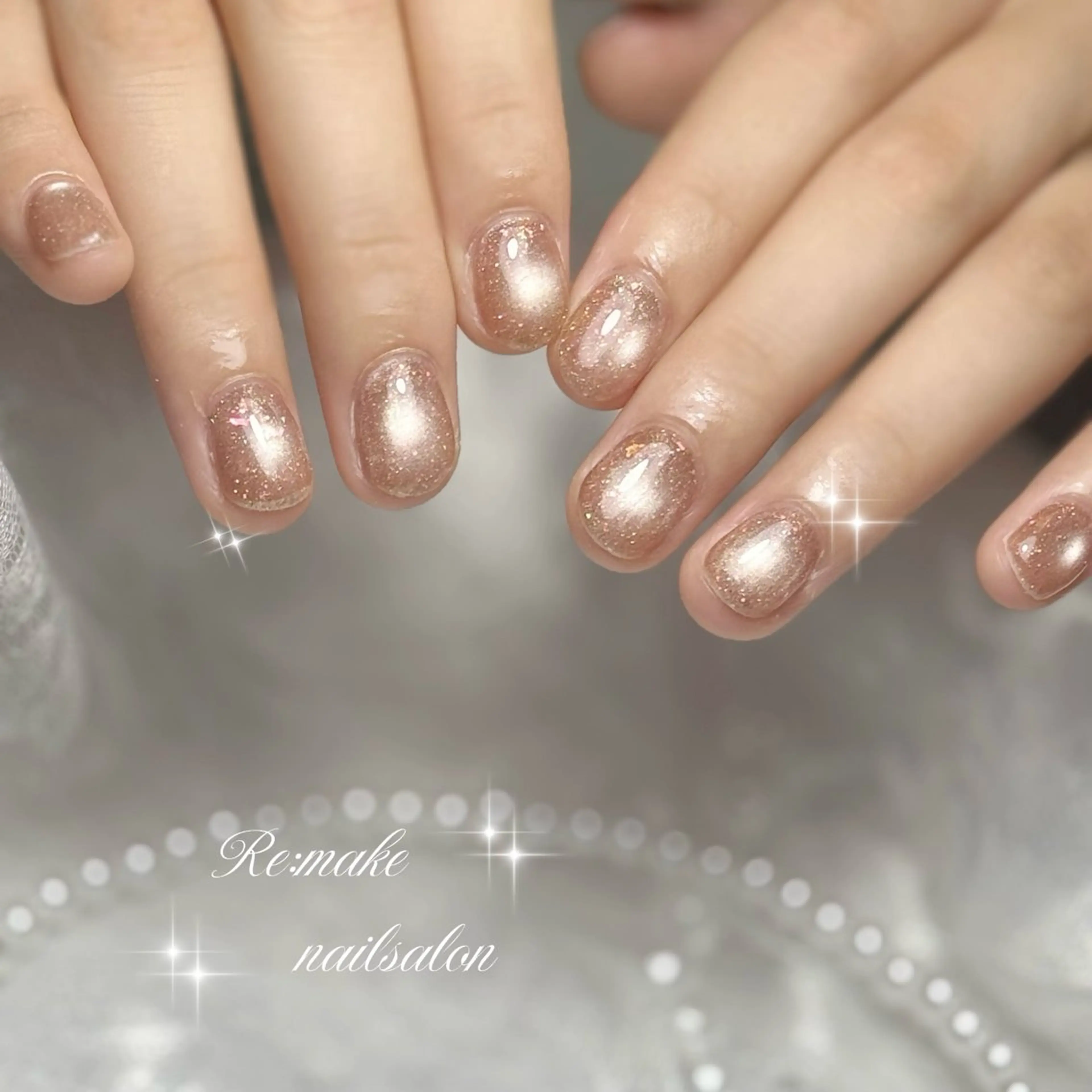 ネイル フラッシュネイル マグネットネイル ハンドネイル Suetake Shuriのネイルデザイン