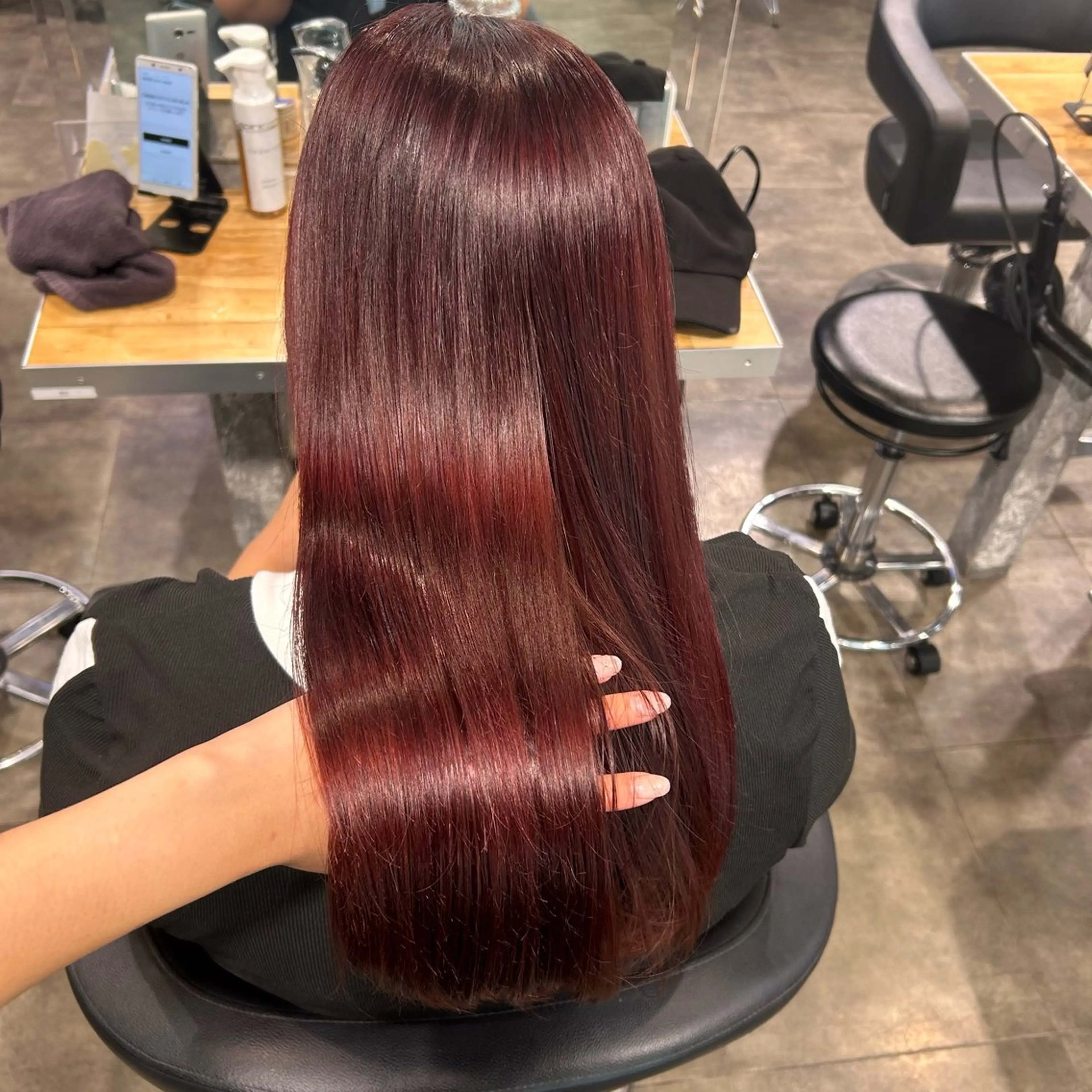 セミロング ケアカラー IS所属・横浜美容室/透明感 カラー/レイヤーのヘアスタイル