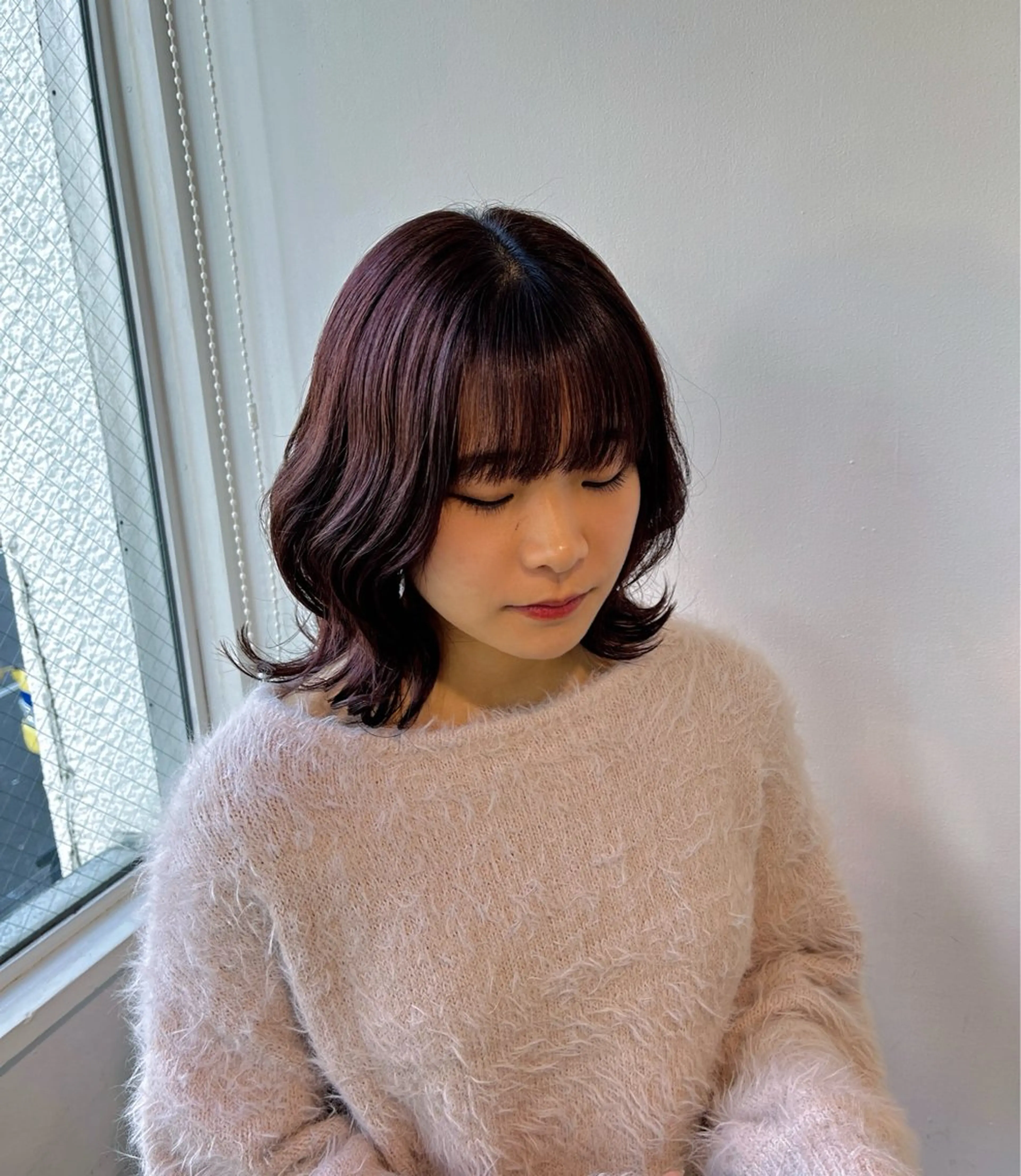 ミディアム カラー 縮毛矯正/ハイトーン /パーマ/前原汐🎐のヘアスタイル