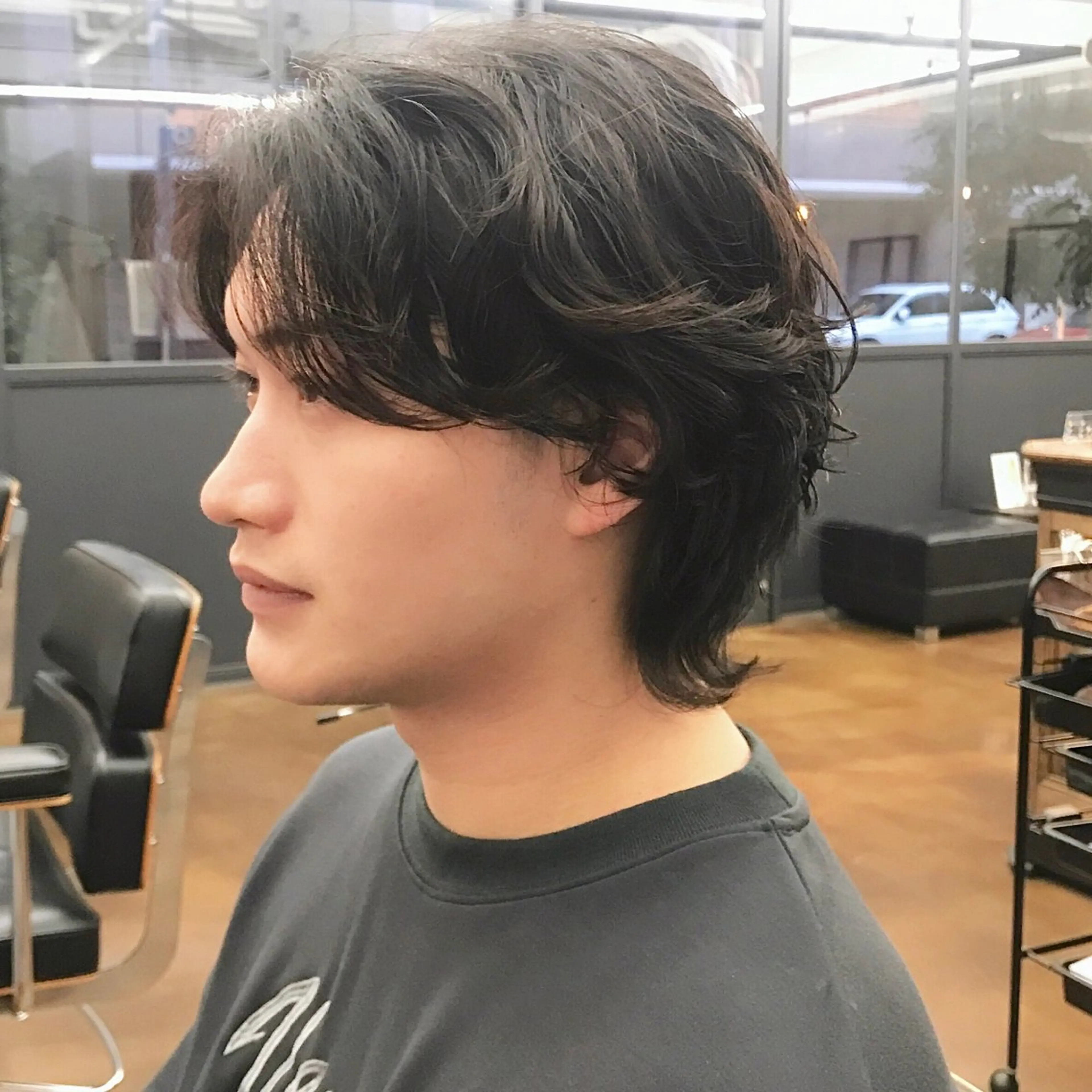 ショート パーマ メンズ メンズパーマ メンズウルフカット ショートヘア ウルフカット カット パーマ ヘアセット ✂︎ウルフ・ショート ✂︎MIKUNIのヘアスタイル