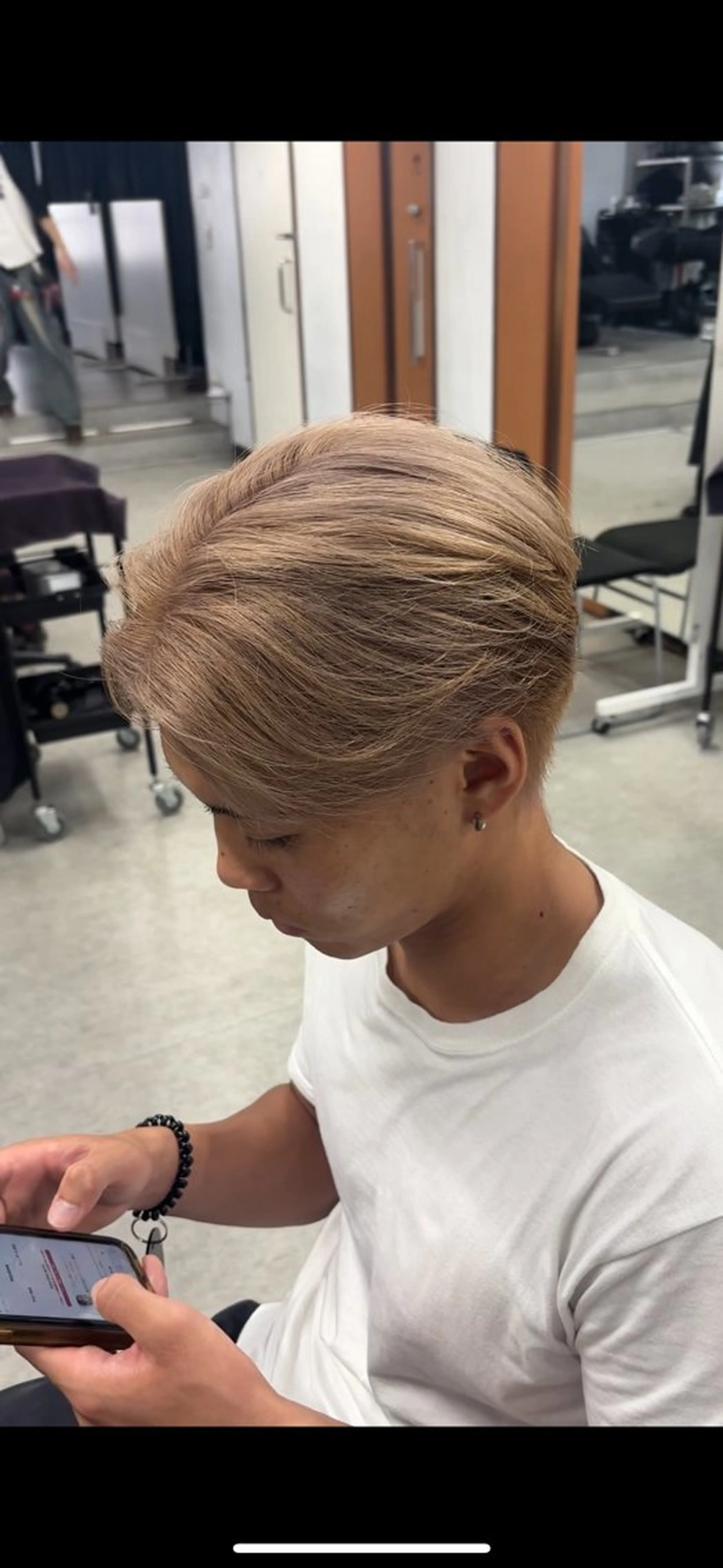 ショート カラー メンズ ベージュカラー ミルクティーベージュ トレンド🔥メンズ 特化⚡️網野裕希のヘアスタイル