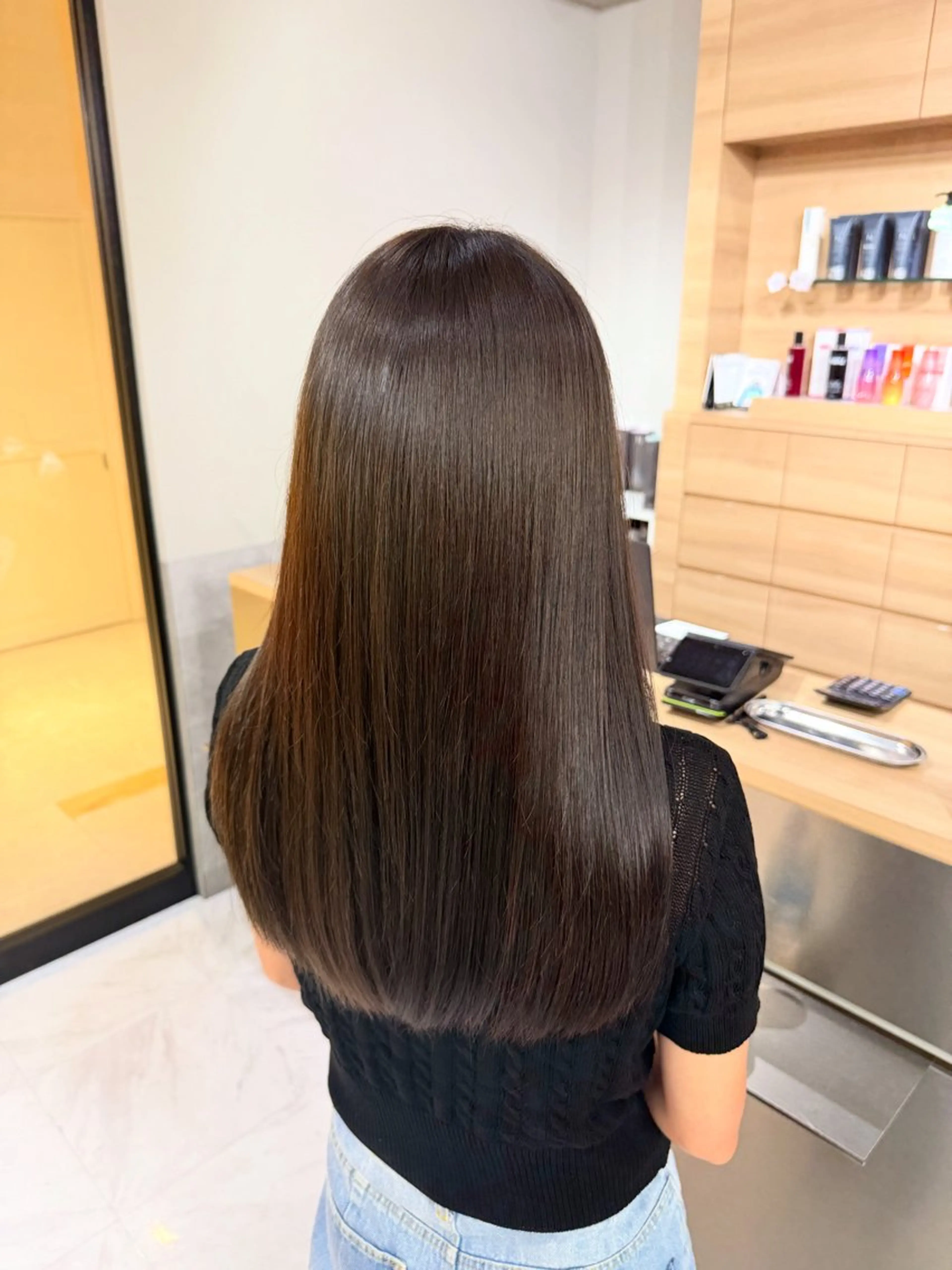 ロング カラー カット ヘアカラー トリートメント 🌹門奈🌹髪質改善 /透明感カラーのヘアスタイル