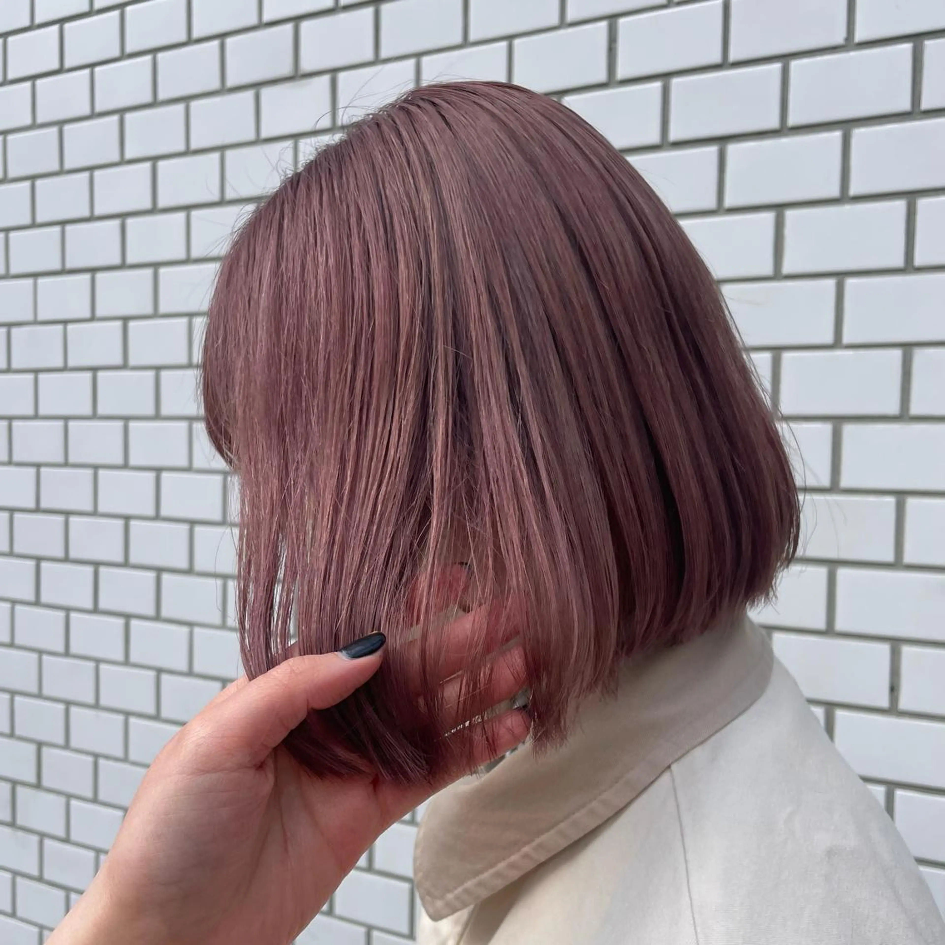 ショート カラー ヘアアレンジ ブリーチ ピンクカラー 眉毛アイブロウ&まつ毛パーマiena渋谷/パリジェンヌ/眉毛まつげパーマ/眉毛アイブロウ所属・iena渋谷 /ゆーこのマツエク・マツパデザイン