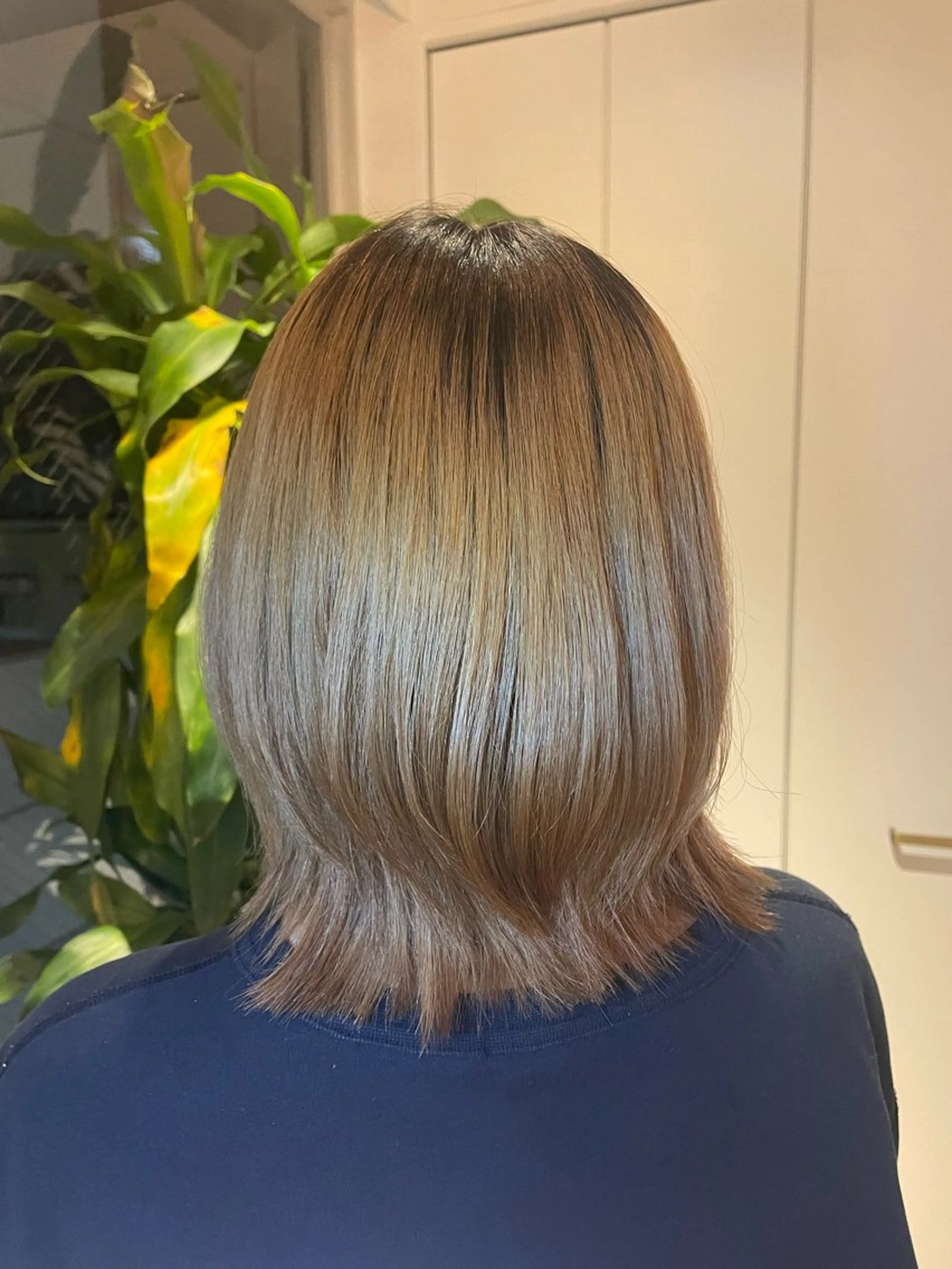 ミディアム diar湘南台店所属・ふくだももこ🍑 つるっとボブのヘアスタイル