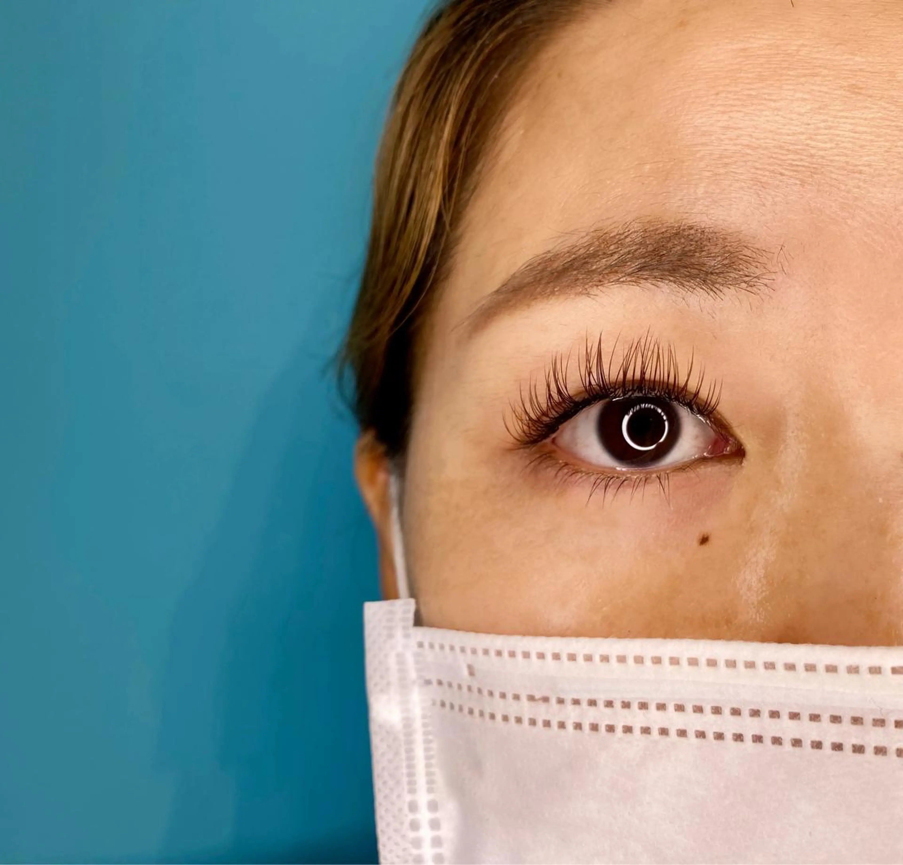 マツエク・マツパ カラーマツエク フラットラッシュ 一重×まつ毛パーマ carina所属・東戸塚 carinaのマツエク・マツパデザイン