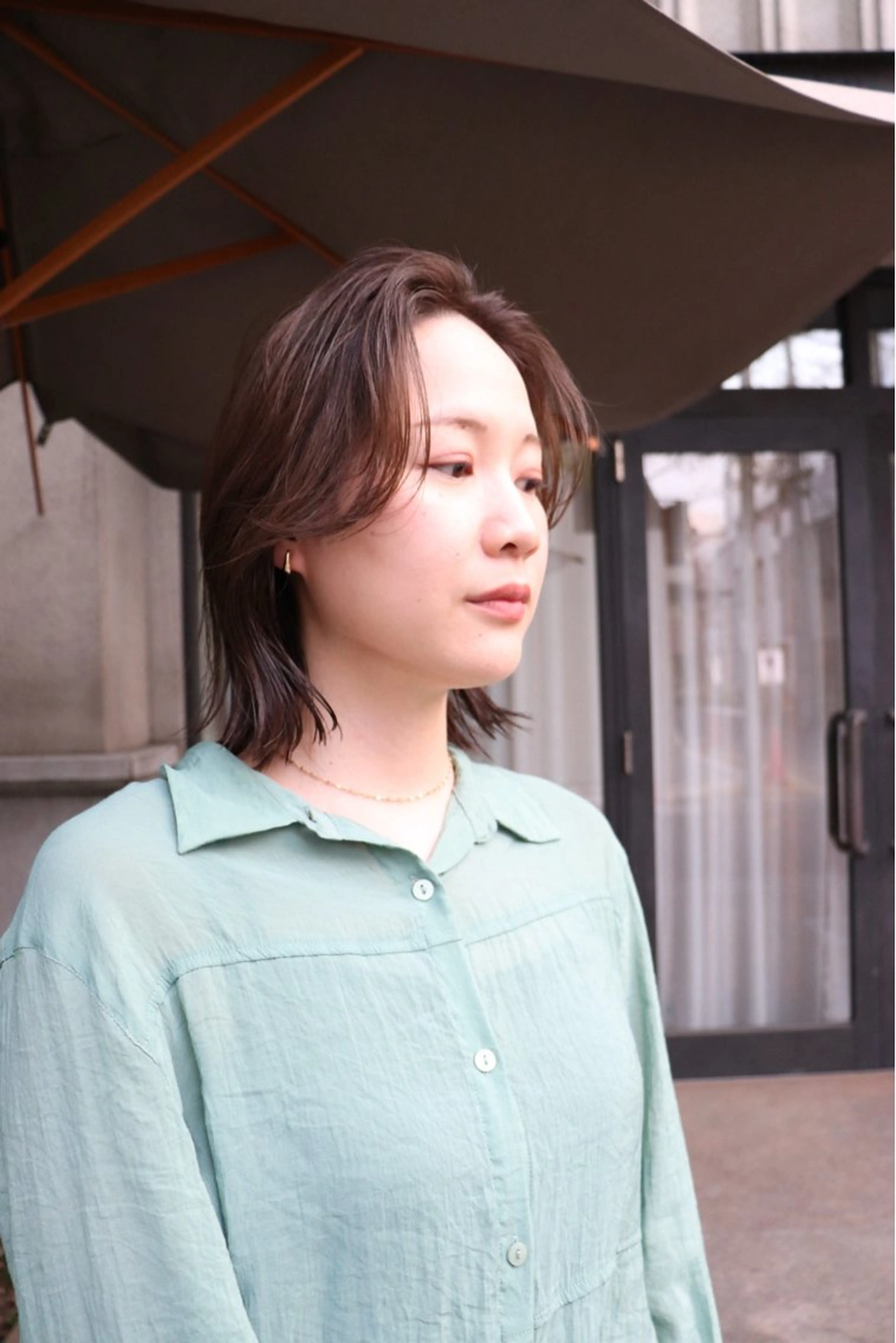 ミディアム カラー 似合わせカット /パーマ岡本淳平のヘアスタイル