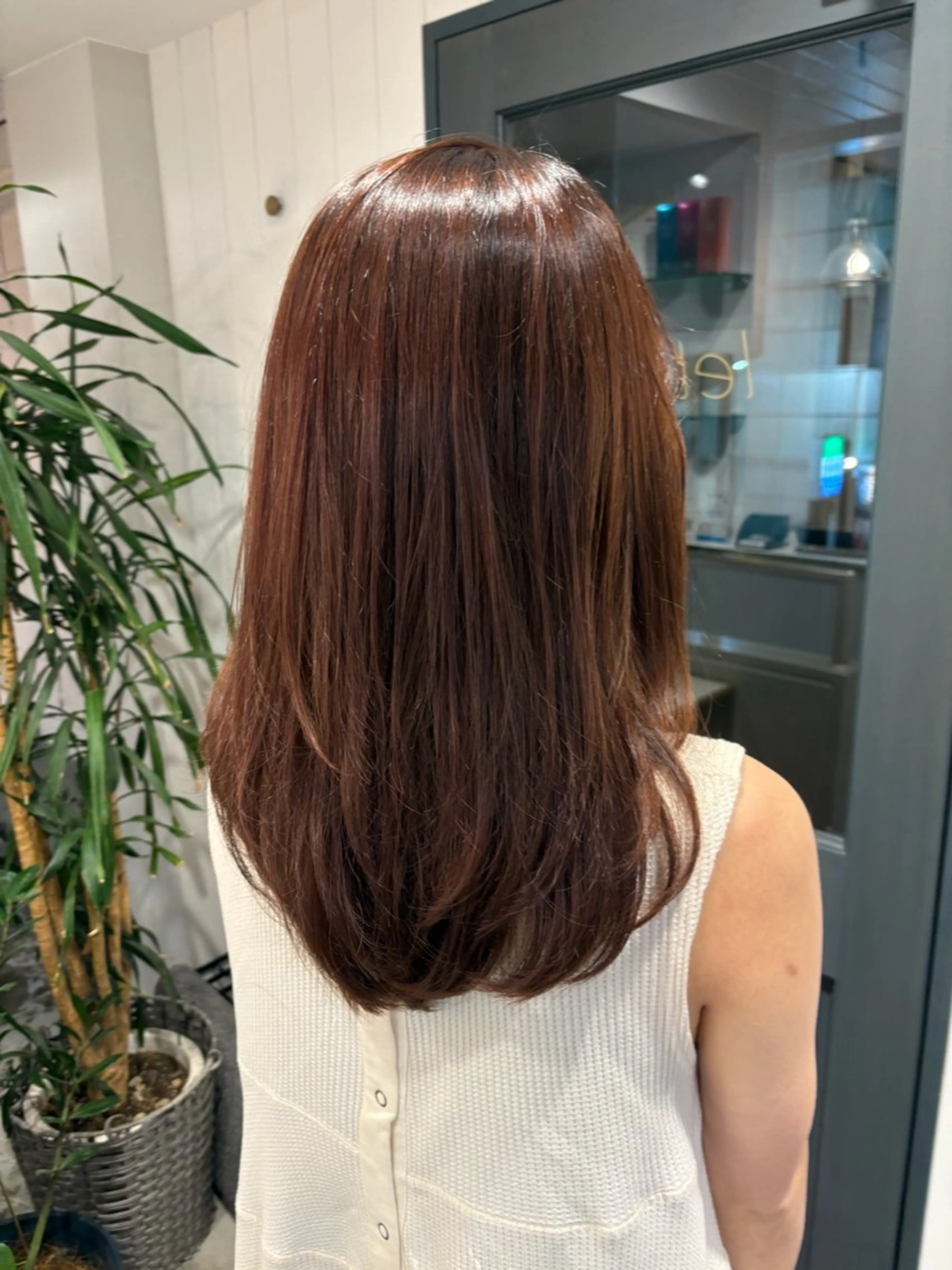 セミロング り おのヘアスタイル