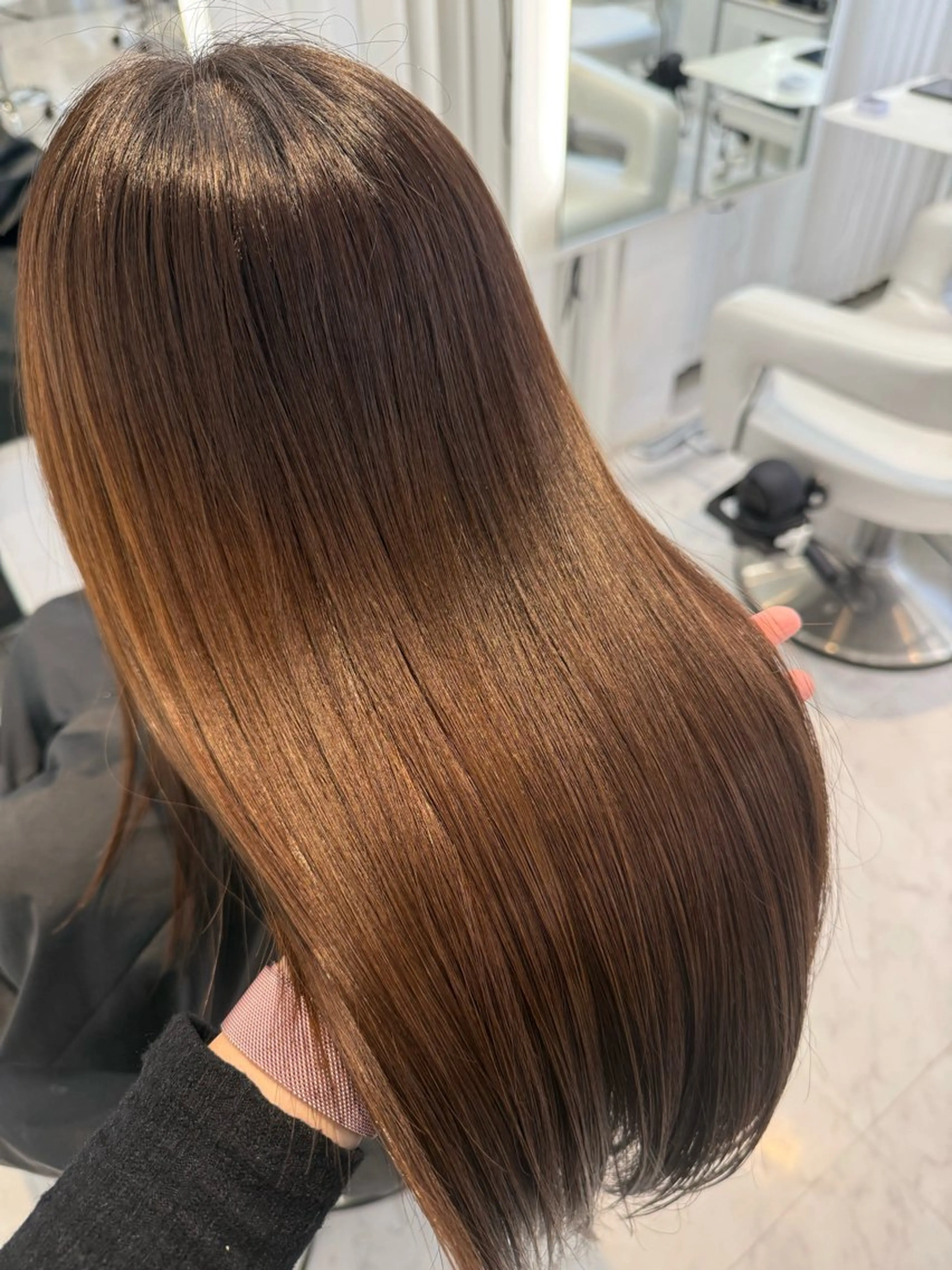 ロング 縮毛矯正 SAYAKA🫧 表参道のヘアスタイル