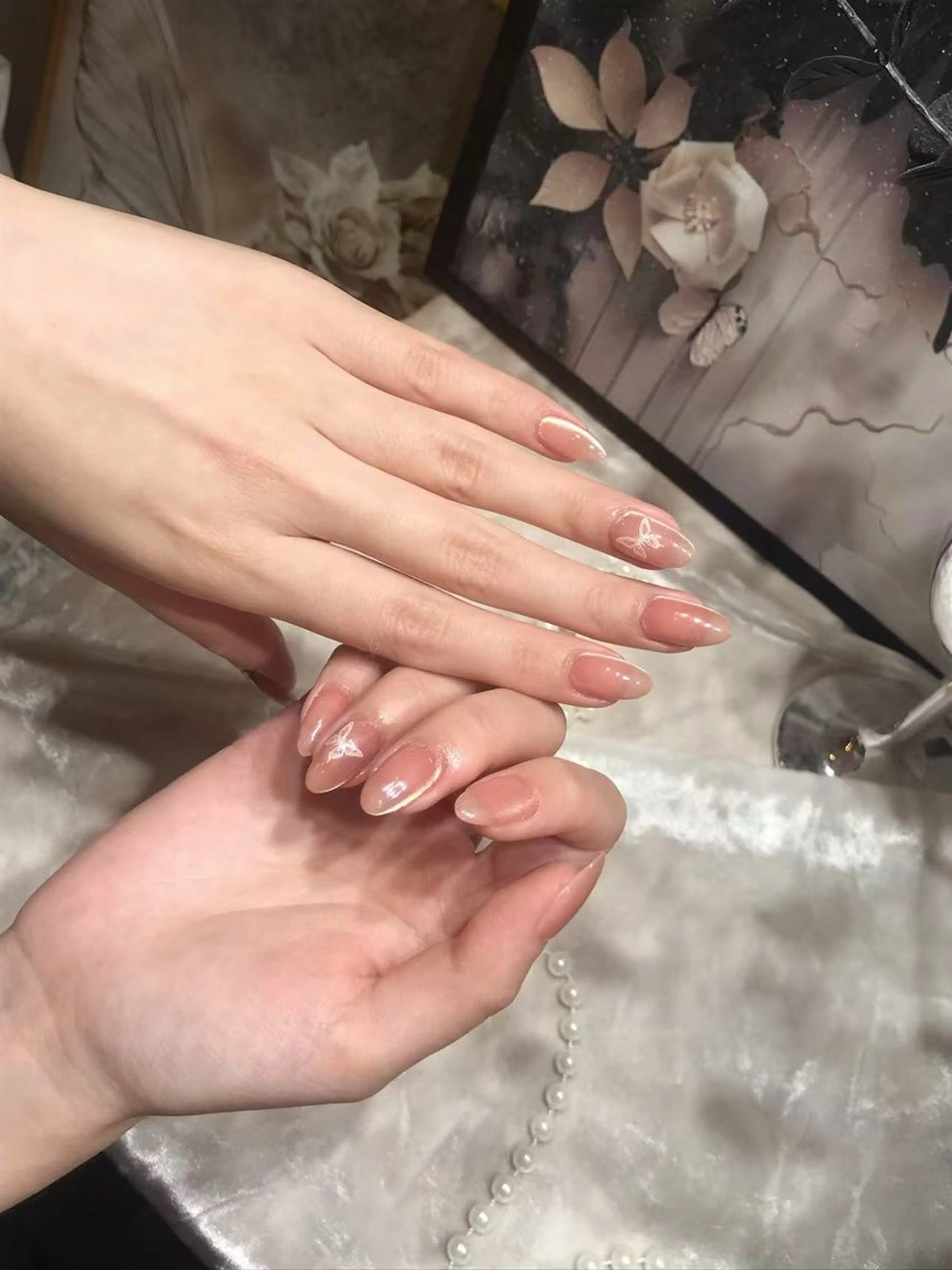ネイル アートネイル フットネイル ジェルネイル ハート マグネットネイル Babarla　Nail　Salon所属・babarla Nailのネイルデザイン