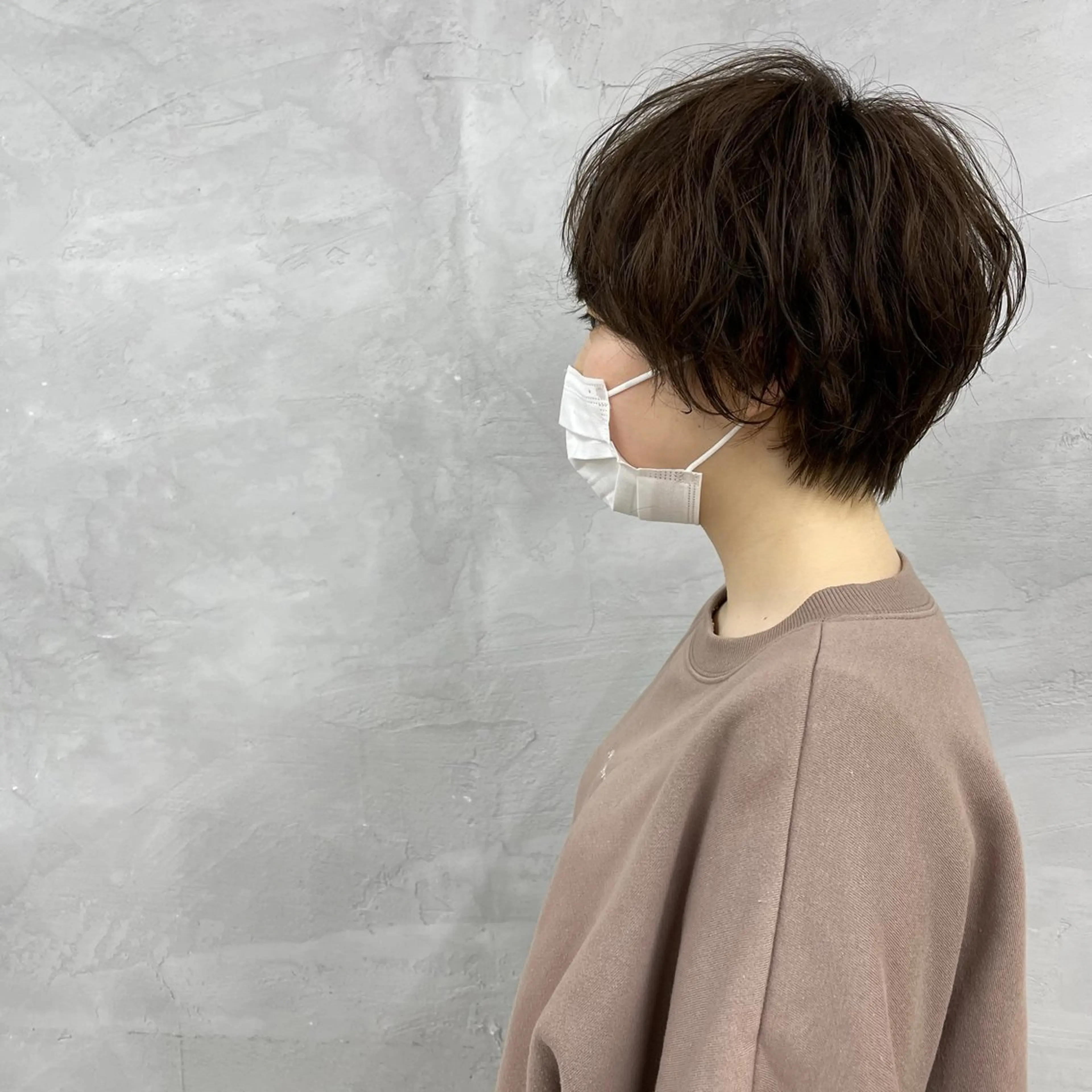 ショート カラー パーマ ブラウンカラー カット ヘアカラー パーマ トリートメント 田畑 智規のヘアスタイル