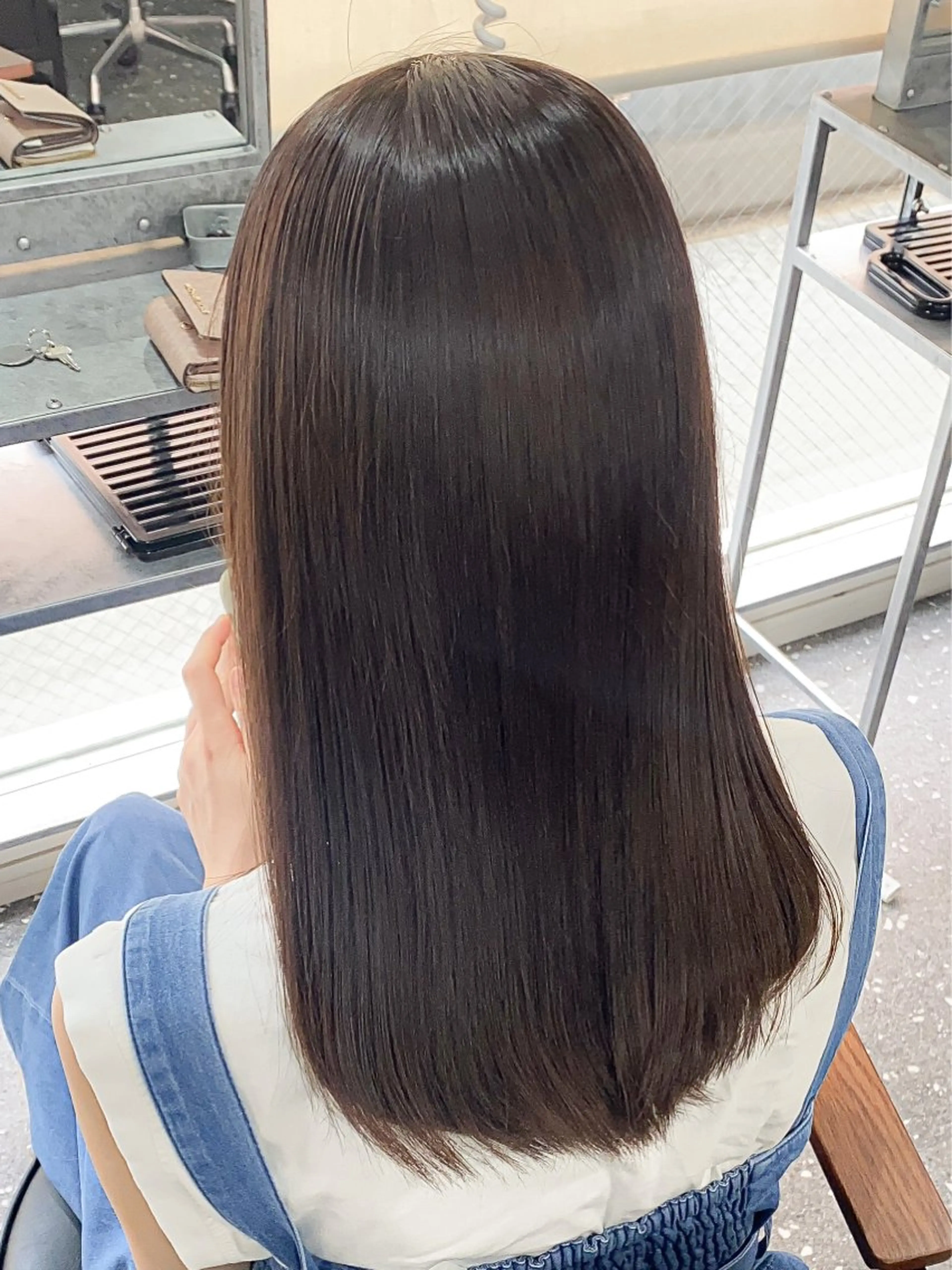 セミロング パーマ/ダブルカラー ブリーチ⭐️海斗のヘアスタイル