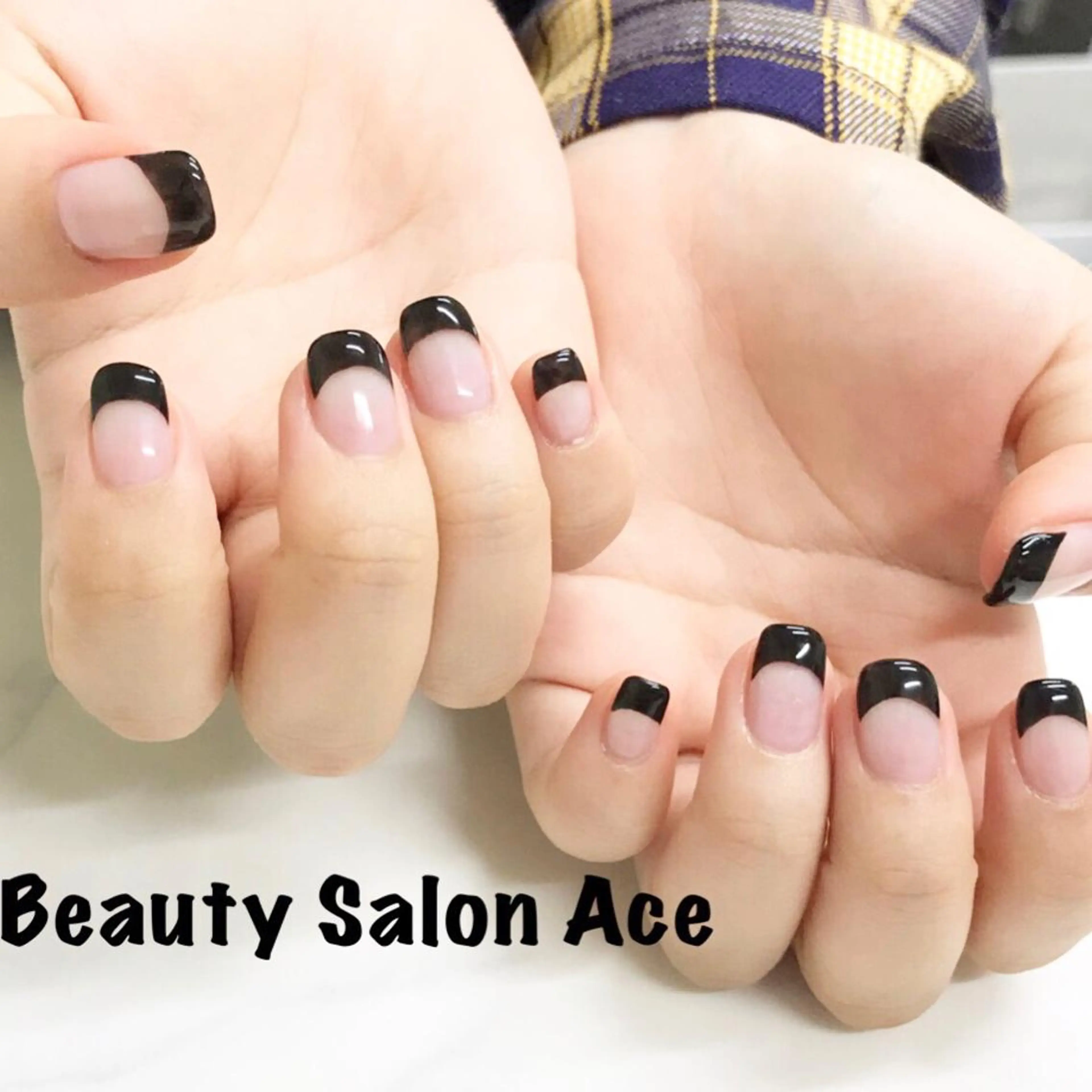 ネイル フレンチネイル Beauty Salon Ace（ネイルサロン　エース）所属・池袋フィルイン Ace♡長さだしのネイルデザイン