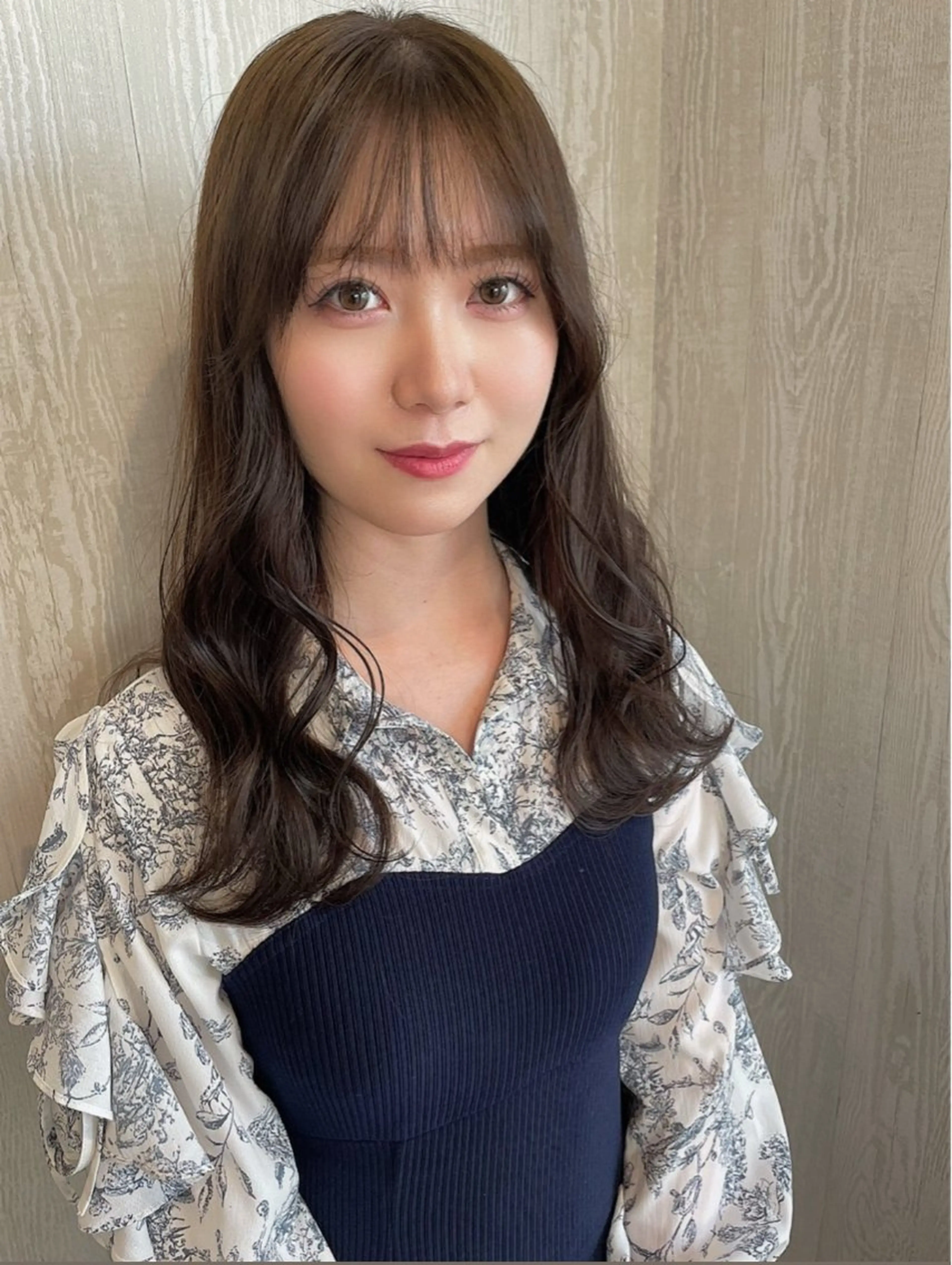 セミロング カラー 顔まわりレイヤー 韓国風ヘア レイヤーカット カット ヘアカラー トリートメント 河合秀明/ショート /ボブ/レイヤーのヘアスタイル