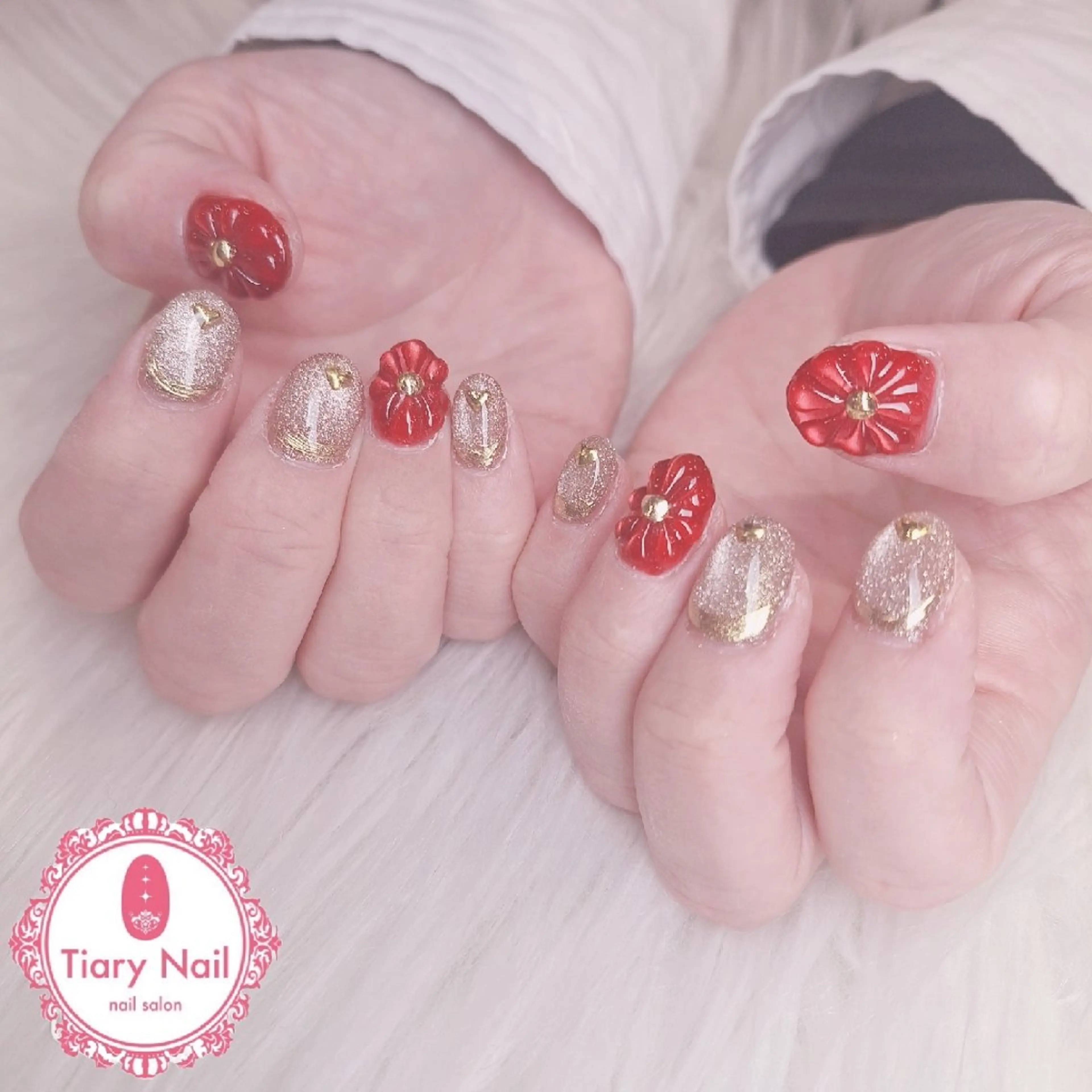 ネイル ハンドネイル Tiary🤍 Sachikaのネイルデザイン